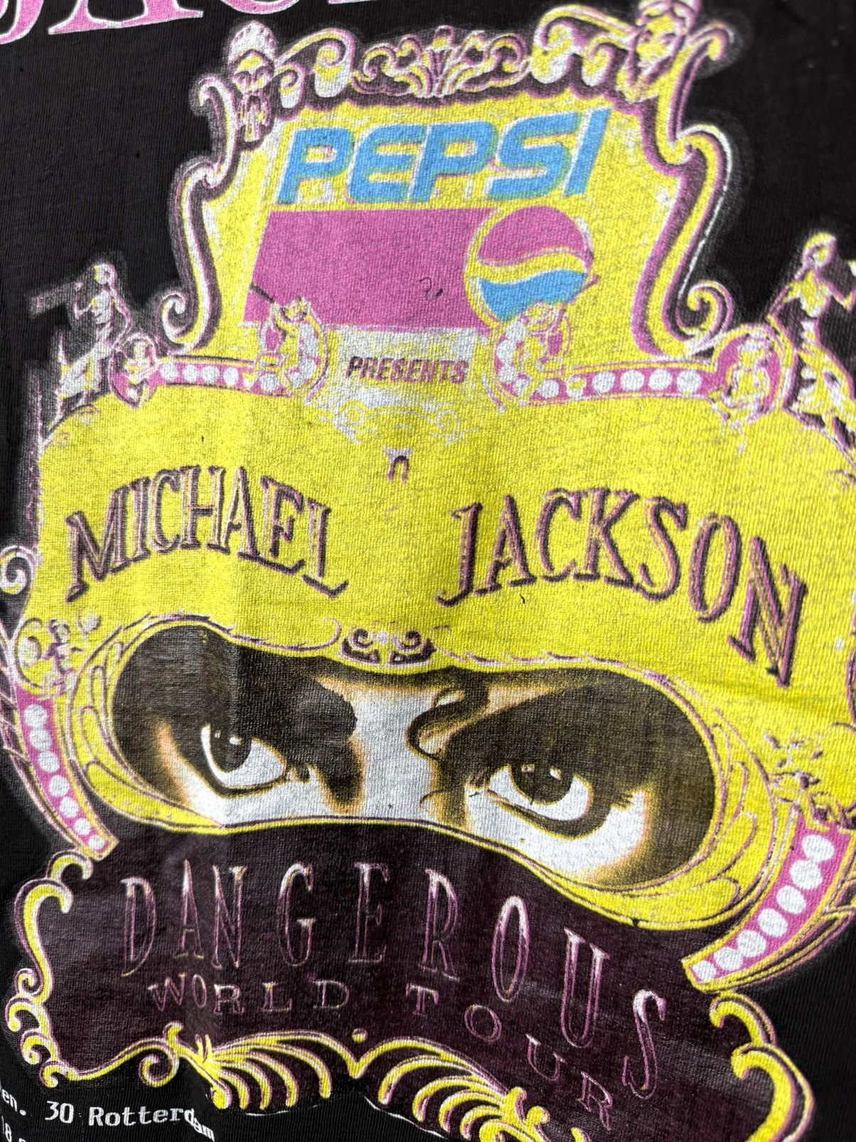 Band Tees 90s Michael Jackson Dangerous Tour 1992 TShirt Single Stitch Size US XXL / EU 58 / 5 - 11 Thumbnail