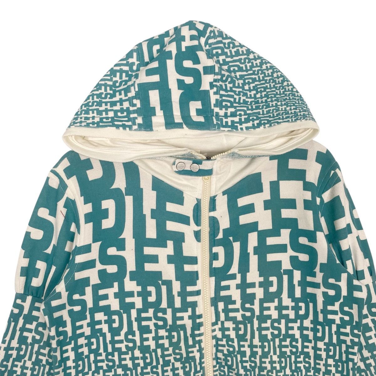 Vintage Vintage Diesel Full Zip Sweater Hoodie All Over Print Size M Size US M / EU 48-50 / 2 - 4 Thumbnail