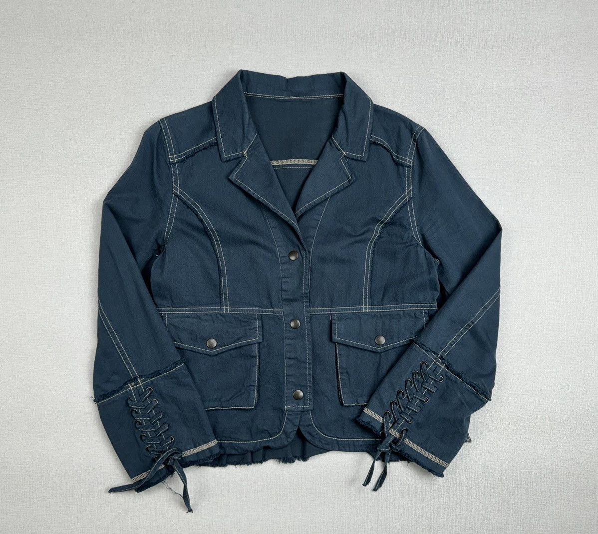 If Six Was Nine Women’s Vintage Cropped Y2K Jacket size M Size M / US 6-8 / IT 42-44 - 1 Thumbnail