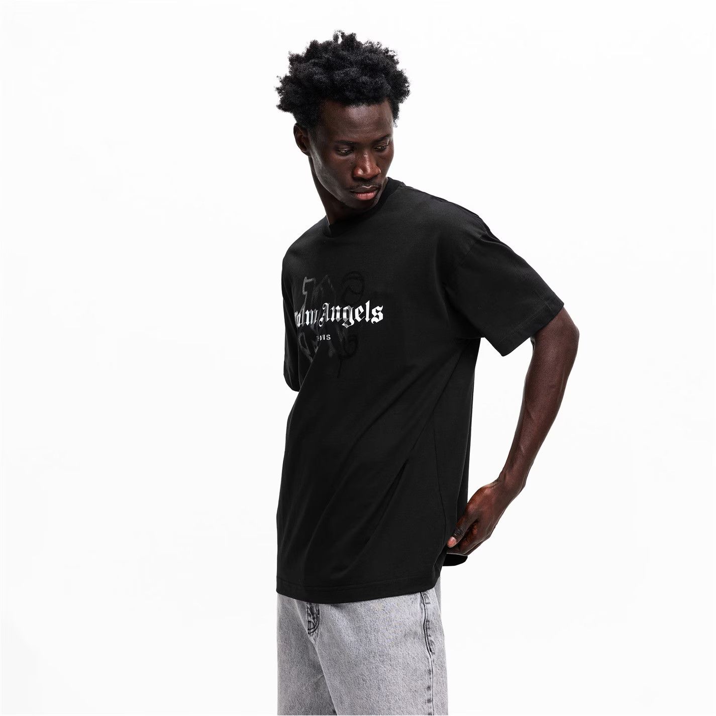Palm Angels o1g2r1mq0426 Ny Mono T-Shirt in Black Size US M / EU 48-50 / 2 - 3 Thumbnail