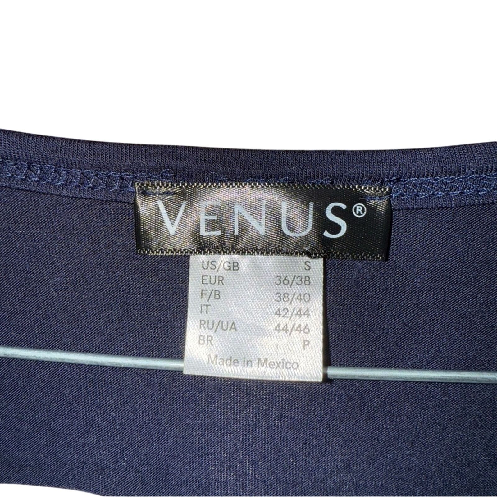 Other VENUS Women's Navy Blue Sleeveless Top Size S / US 4 / IT 40 - 3 Thumbnail
