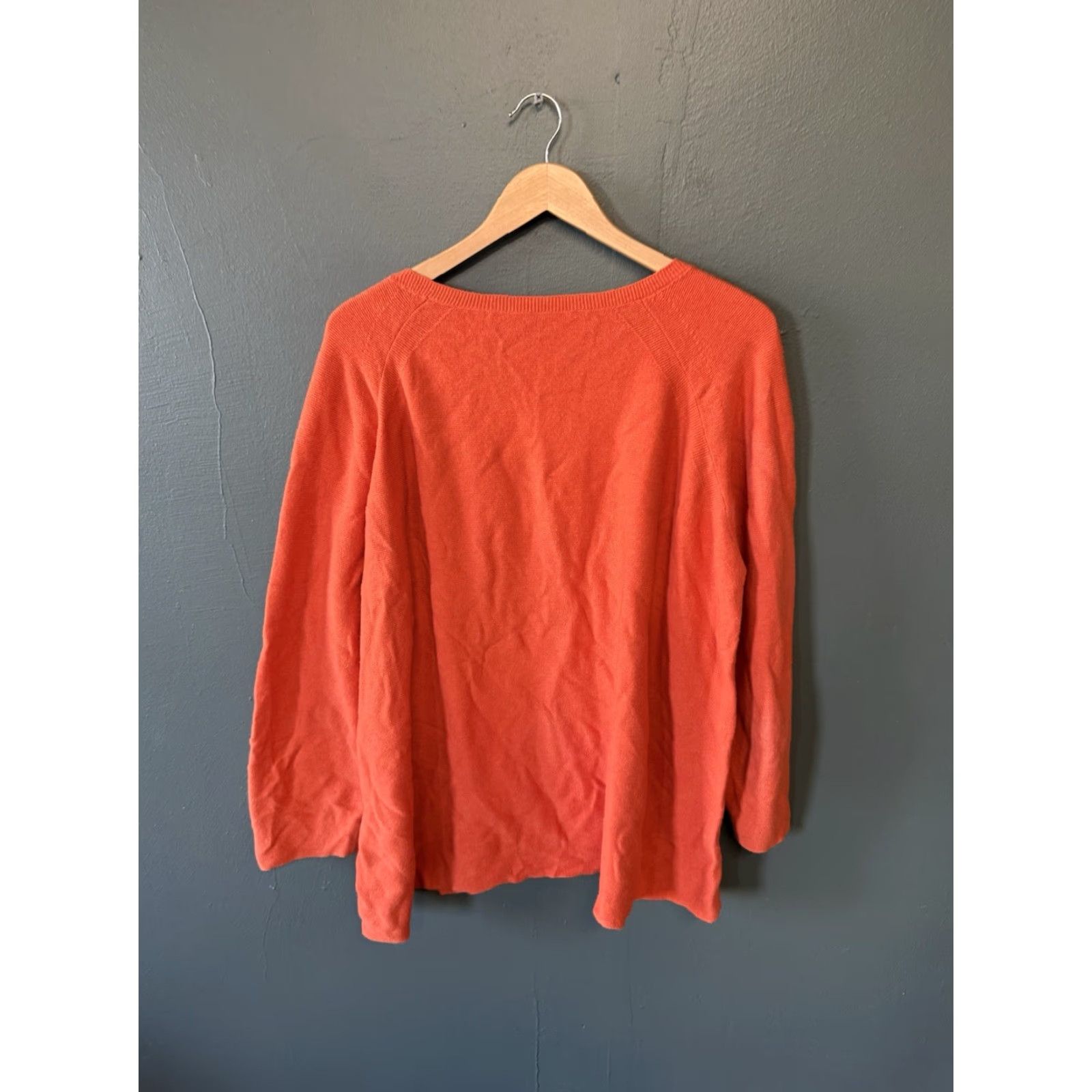 Eileen Fisher Eileen Fisher Womens Pullover Sweater Knit Orange Long Sleeve XL Size Size XL / US 12-14 / IT 48-50 - 2 Thumbnail
