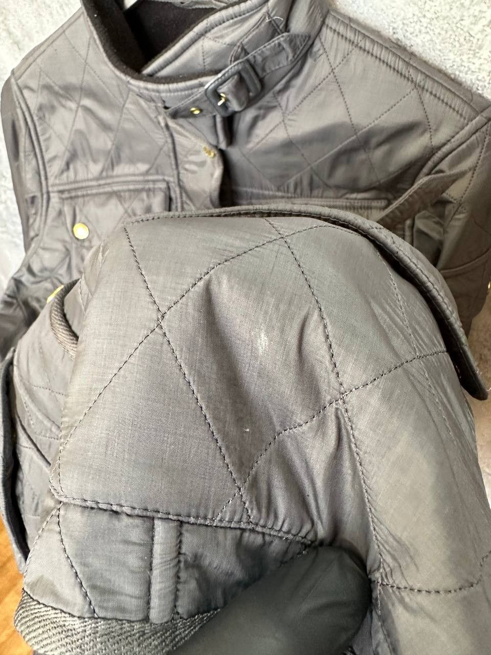 Barbour Barbour International Quilted Jacket with Belt Biker Size L / US 10 / IT 46 - 14 Thumbnail