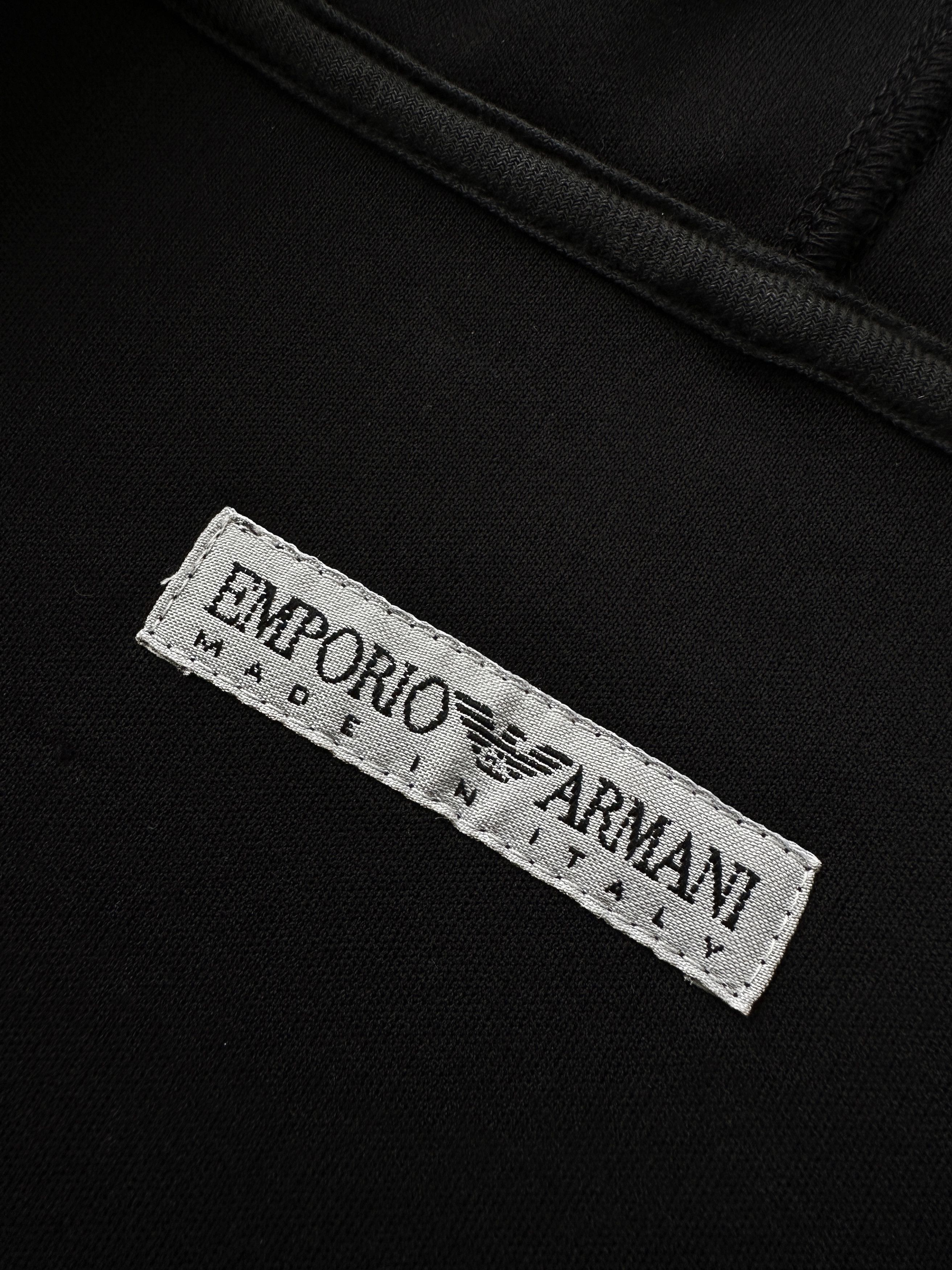 Emporio Armani Emporio Armani Vintage navy wool hoodie Size US XL / EU 56 / 4 - 2 Thumbnail