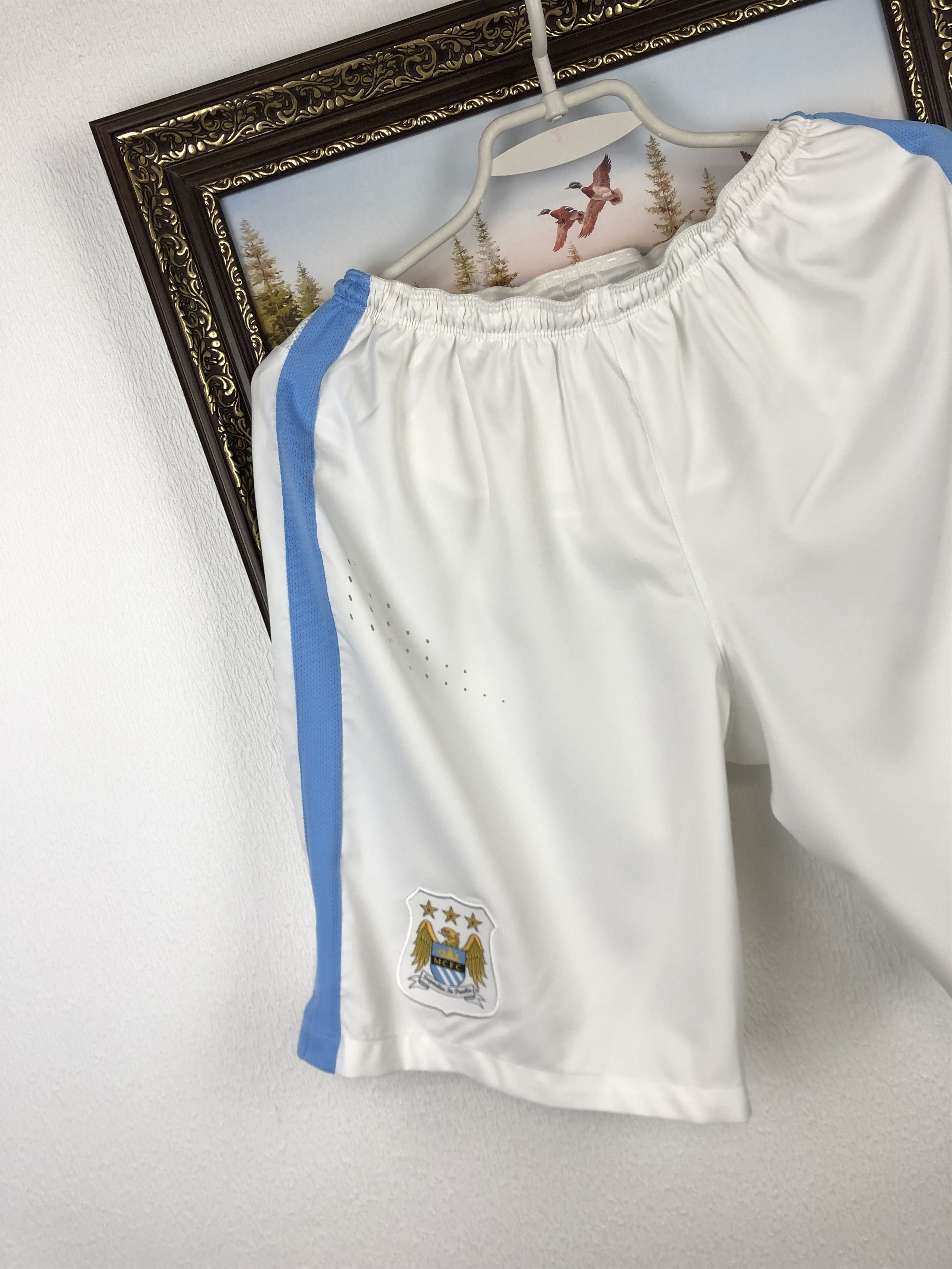 Nike Nike Manchester City Player Issue Football Shorts Soccer M Size US 32 / EU 48 - 3 Thumbnail