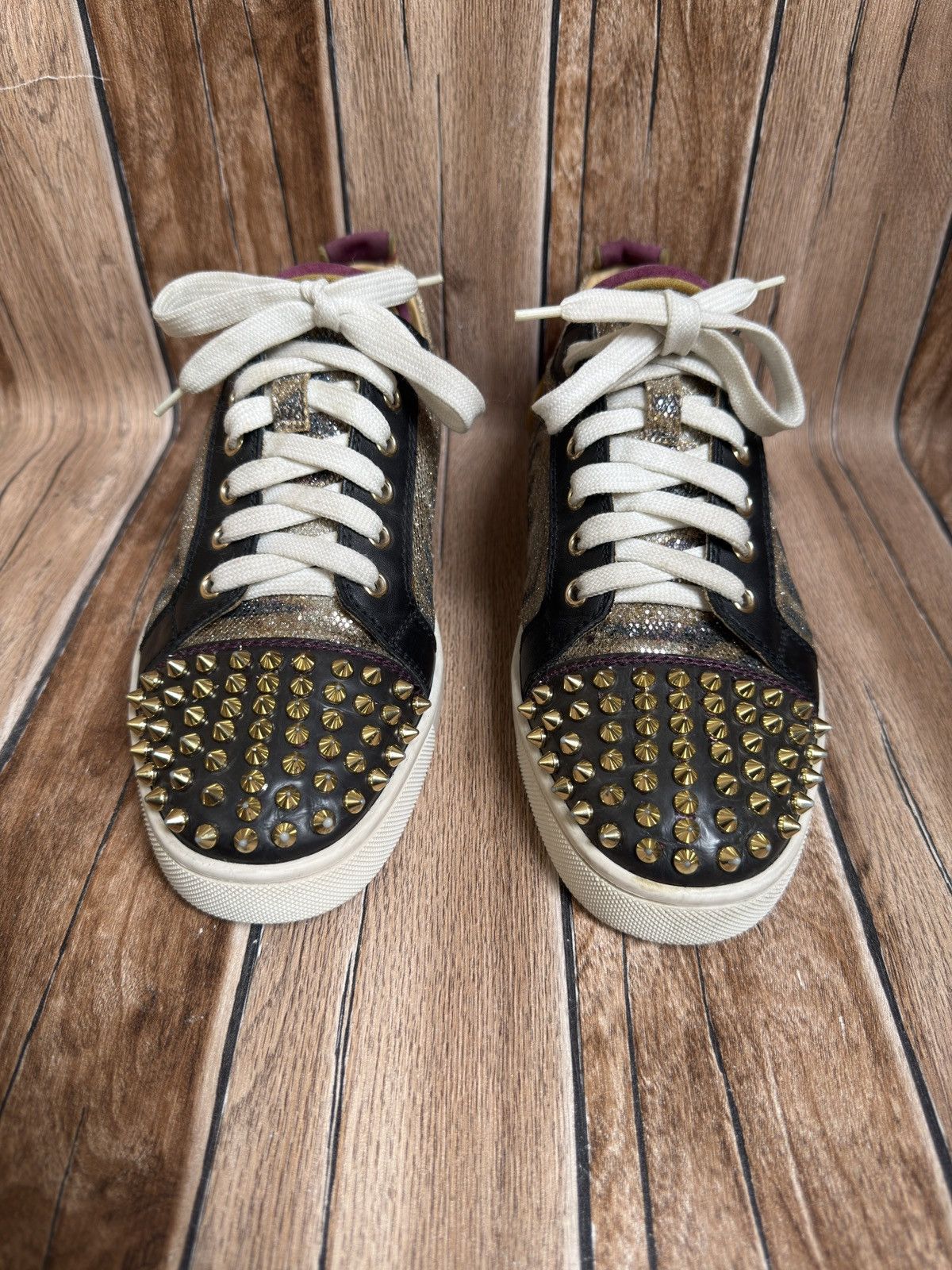 Christian Louboutin Glitters Louis junior spike trainers Size US 7.5 / EU 40-41 - 5 Thumbnail