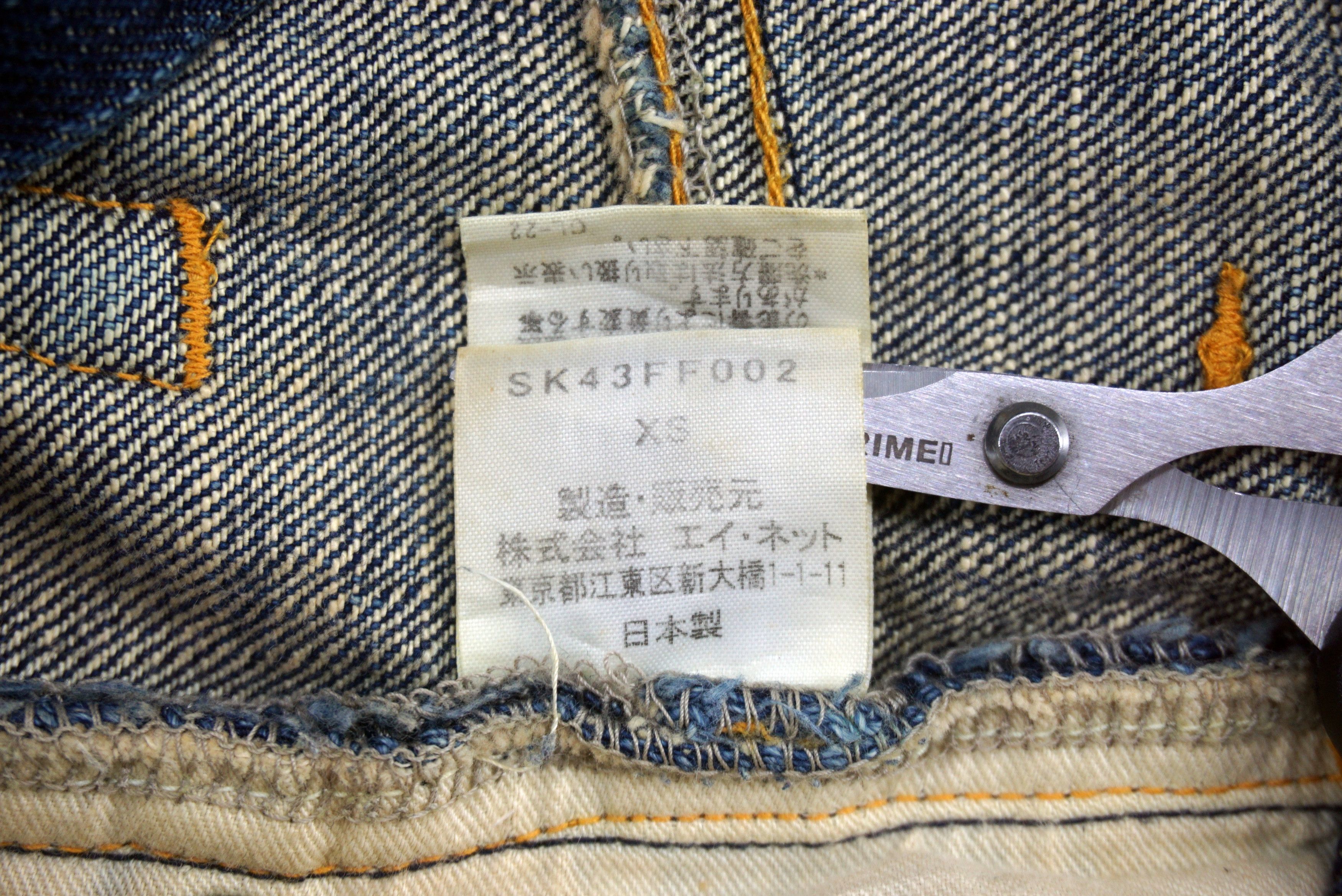 Japanese Brand Sunao Kuwahara Jeans W30xL29.5 Low-Rise Straight Leg Denim Size 27" / US 4 / IT 40 - 13 Thumbnail