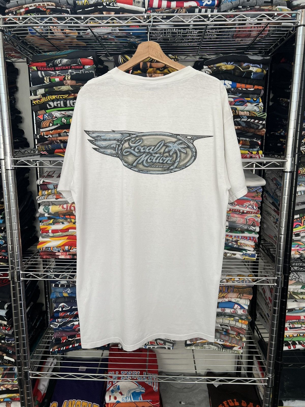 Vintage 90s Local Motion Hawaii Koala Arts Surf Tee Size US XL / EU 56 / 4 - 1 Thumbnail