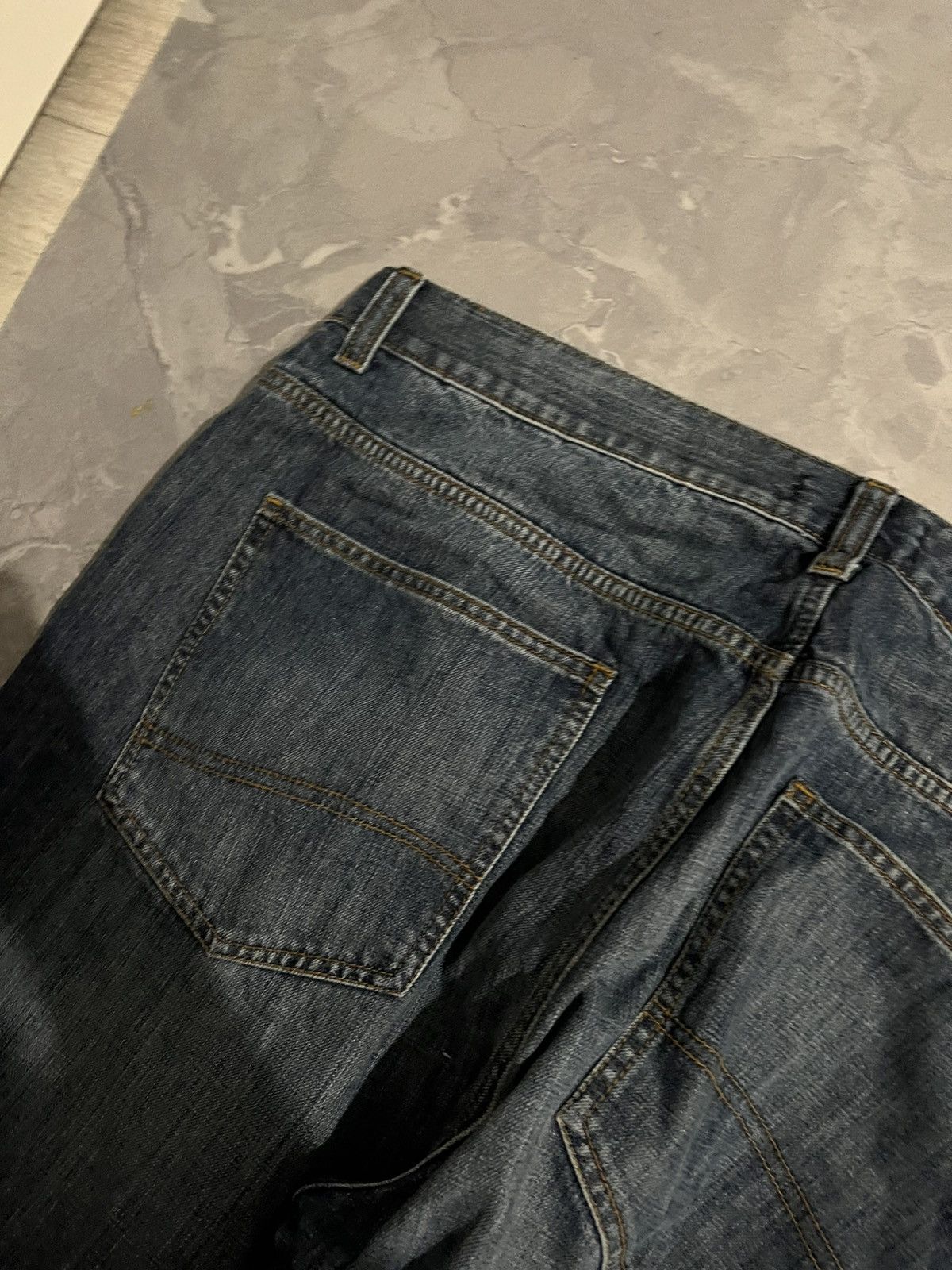 Vintage Balenciaga Style Baggy Vintage-Washed Jeans Archive 90s Size US 40 / EU 56 - 6 Thumbnail