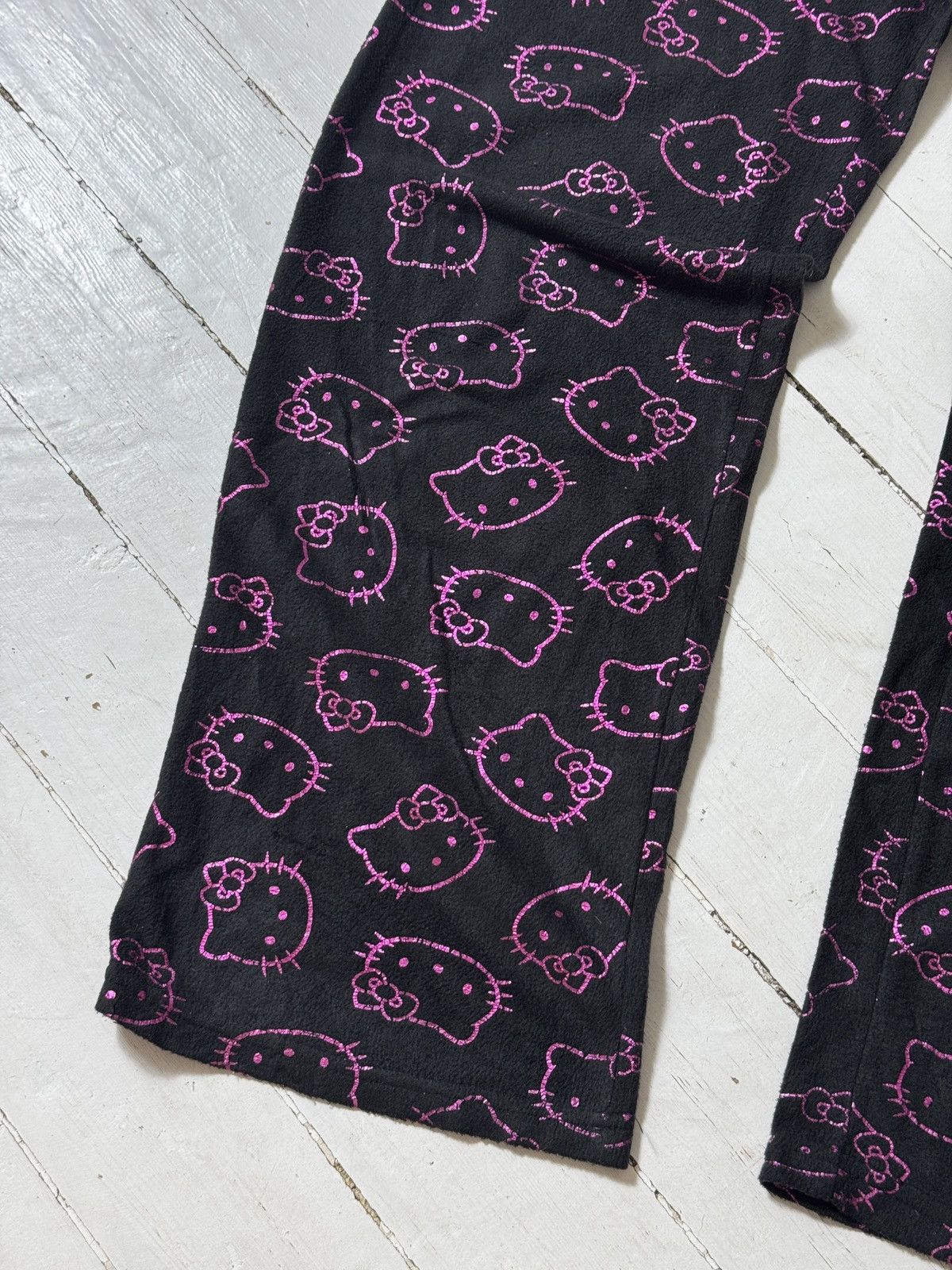 Cartoon Network VINTAGE HELLO KITTY MONOGRAM CUTE PYJAMA PANTS Size 30" / US 8 / IT 44 - 5 Thumbnail