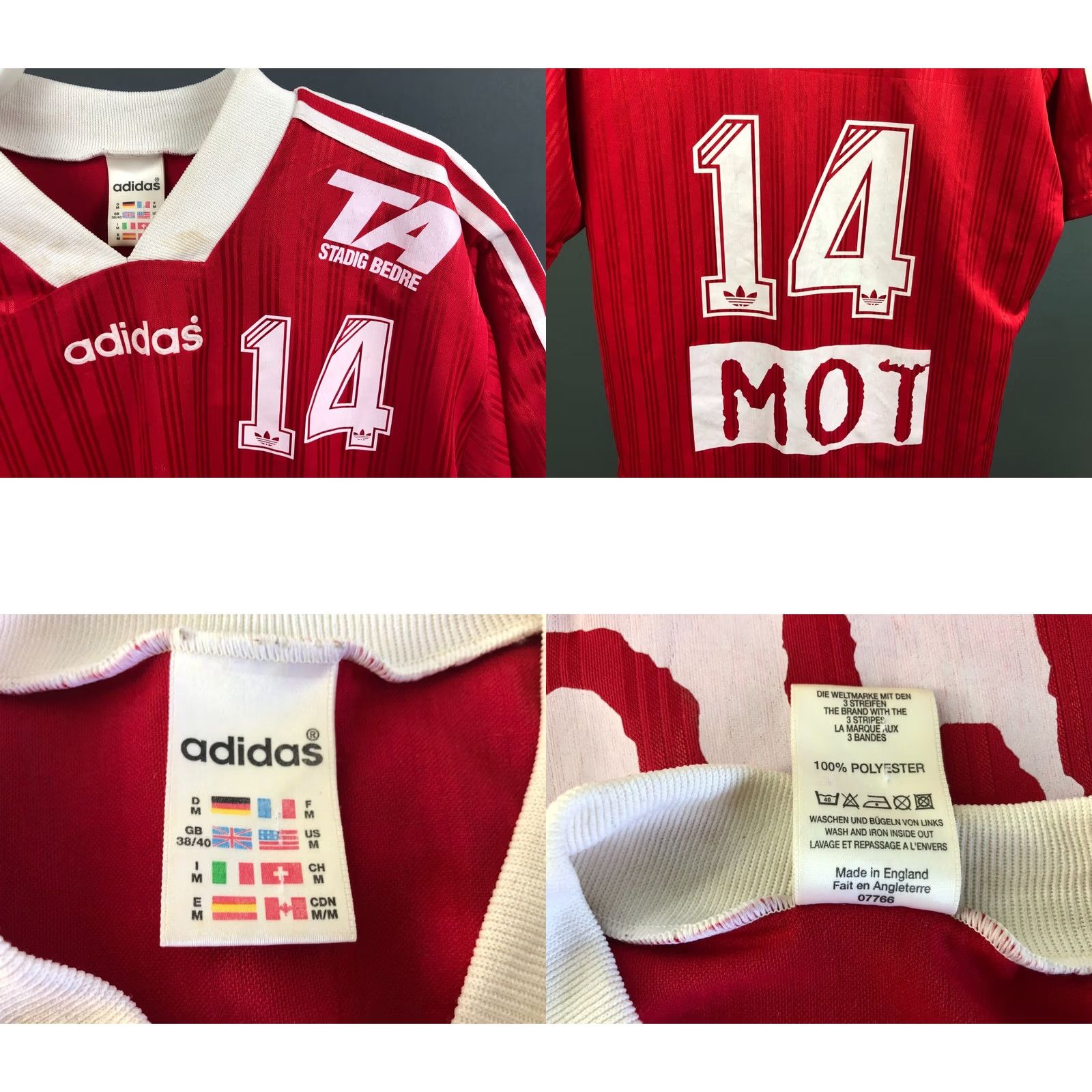 Adidas Adidas Men's T-Shirt M Red Jersey Short Sleeve Vintage? Size US M / EU 48-50 / 2 - 8 Thumbnail
