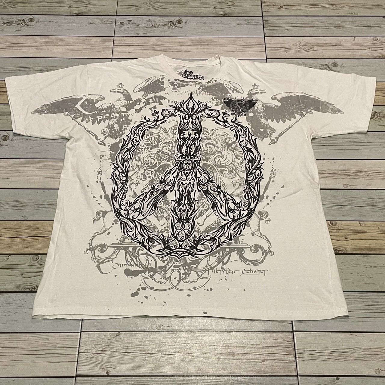 Affliction × Ed Hardy × Tapout Rare Wings Cross Tee Y2K Affliction Style Size US XL / EU 56 / 4 - 1 Thumbnail