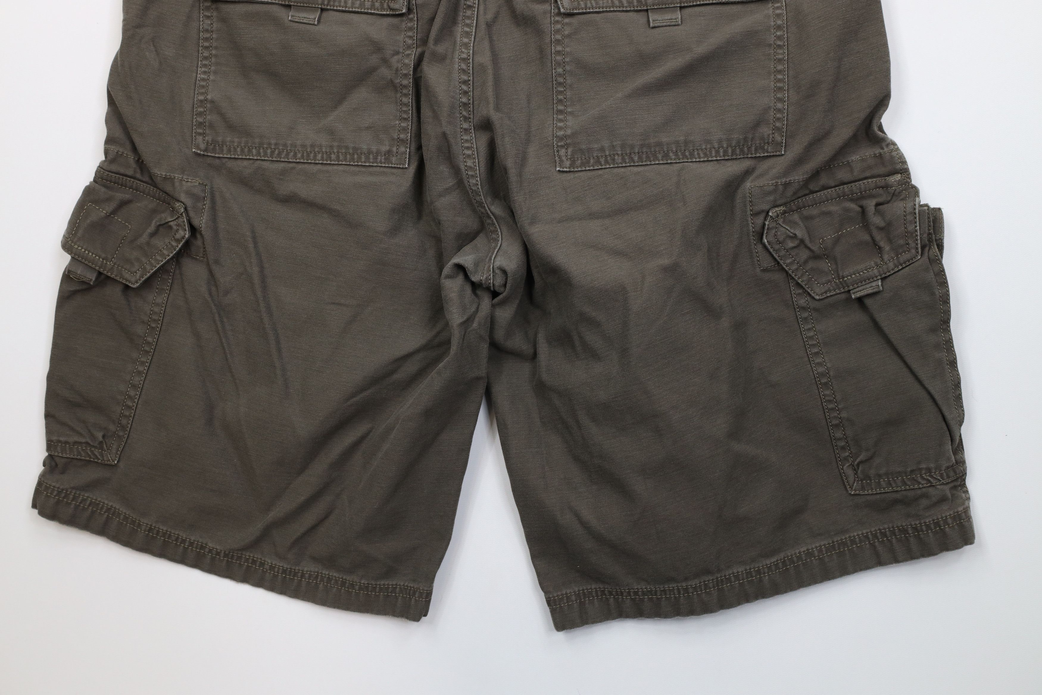 The North Face Vintage The North Face Heavyweight Cargo Shorts Green Cotton Size US 36 / EU 52 - 11 Thumbnail