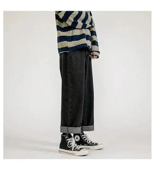 Japanese Brand × Jean Black Color Straight-leg Denim Pant Size US 29 - 4 Thumbnail