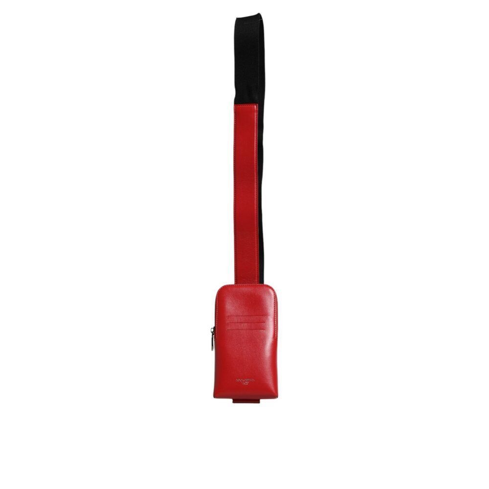 Dolce & Gabbana Dolce & Gabbana Red Leather Logo Zip Around Card Holder Wide Size ONE SIZE - 7 Thumbnail