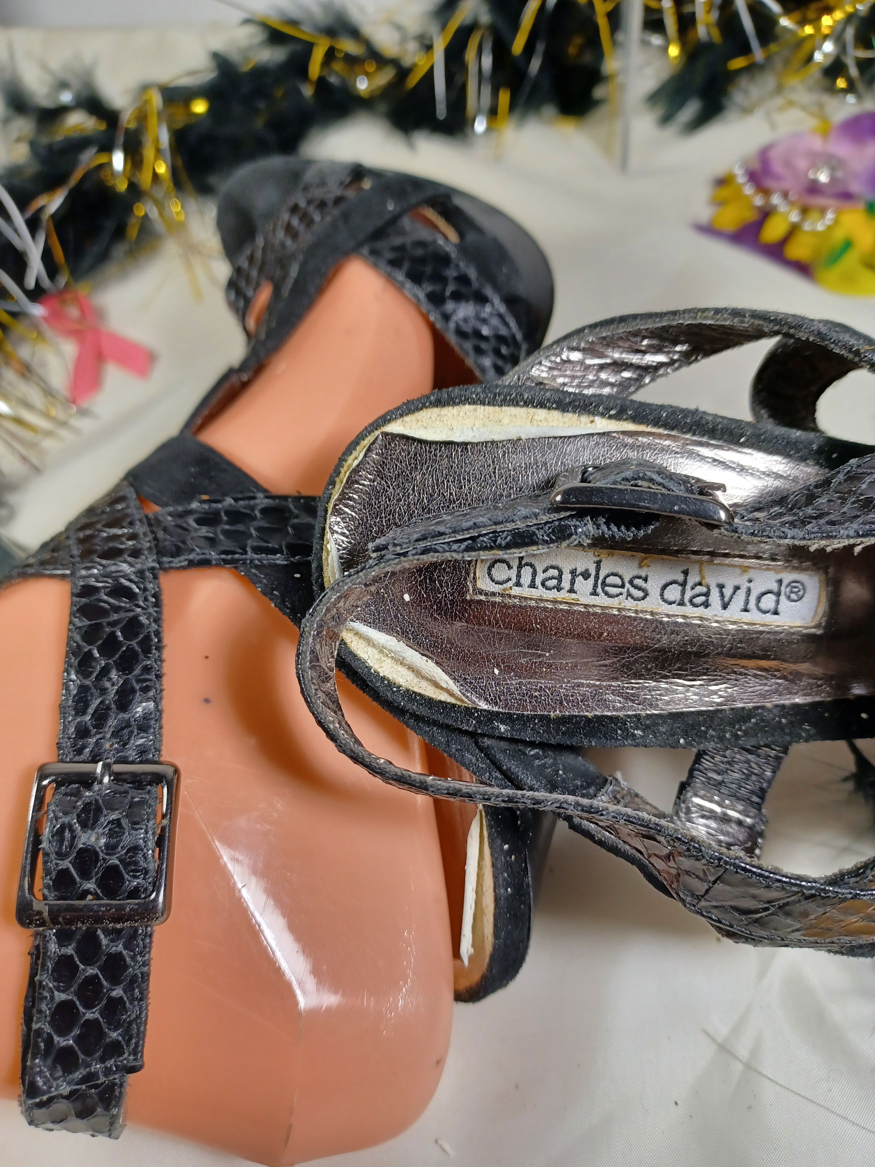 Other Charles David Leather Suede 5-inch Stiletto (Size 7M) Size US 7 / IT 37 - 12 Thumbnail