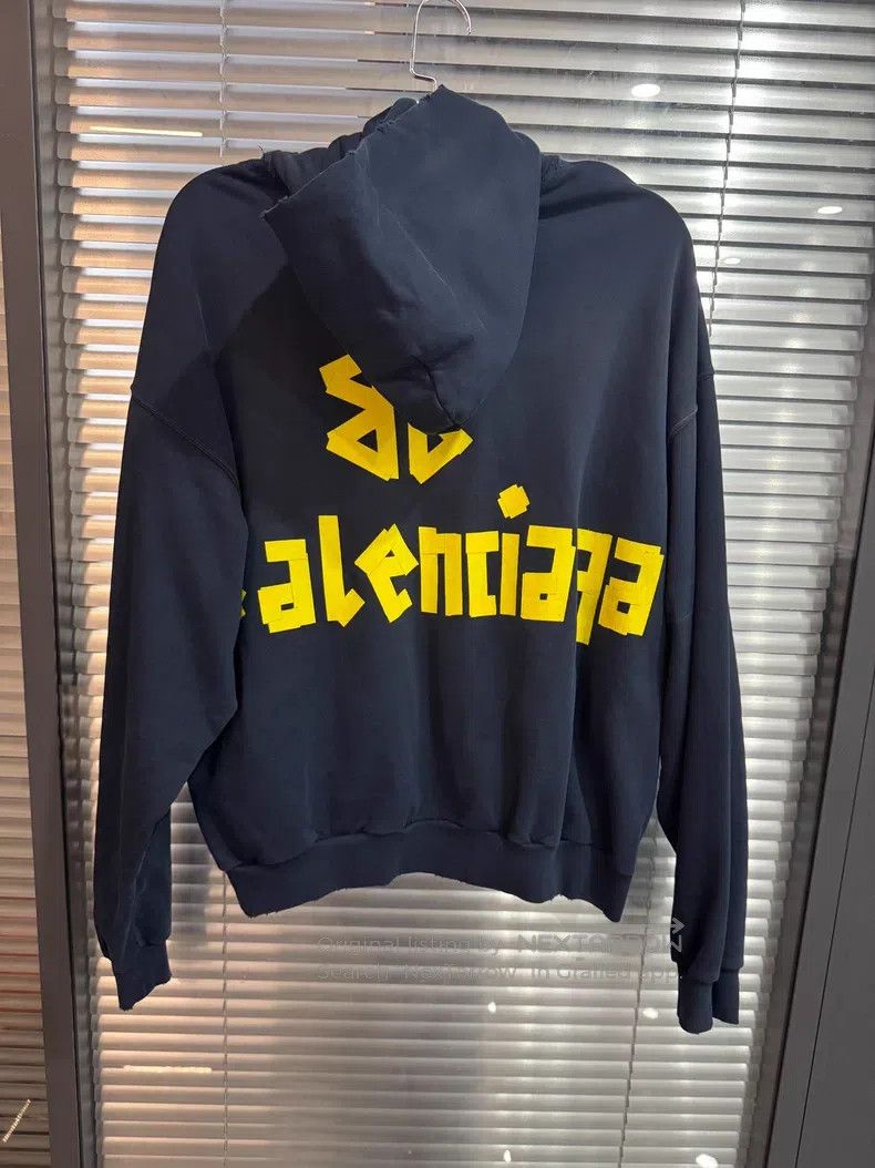 Balenciaga Balenciaga Logo Letter Printed Casual Loose Fit Hoodie Size US XS / EU 42 / 0 - 2 Thumbnail