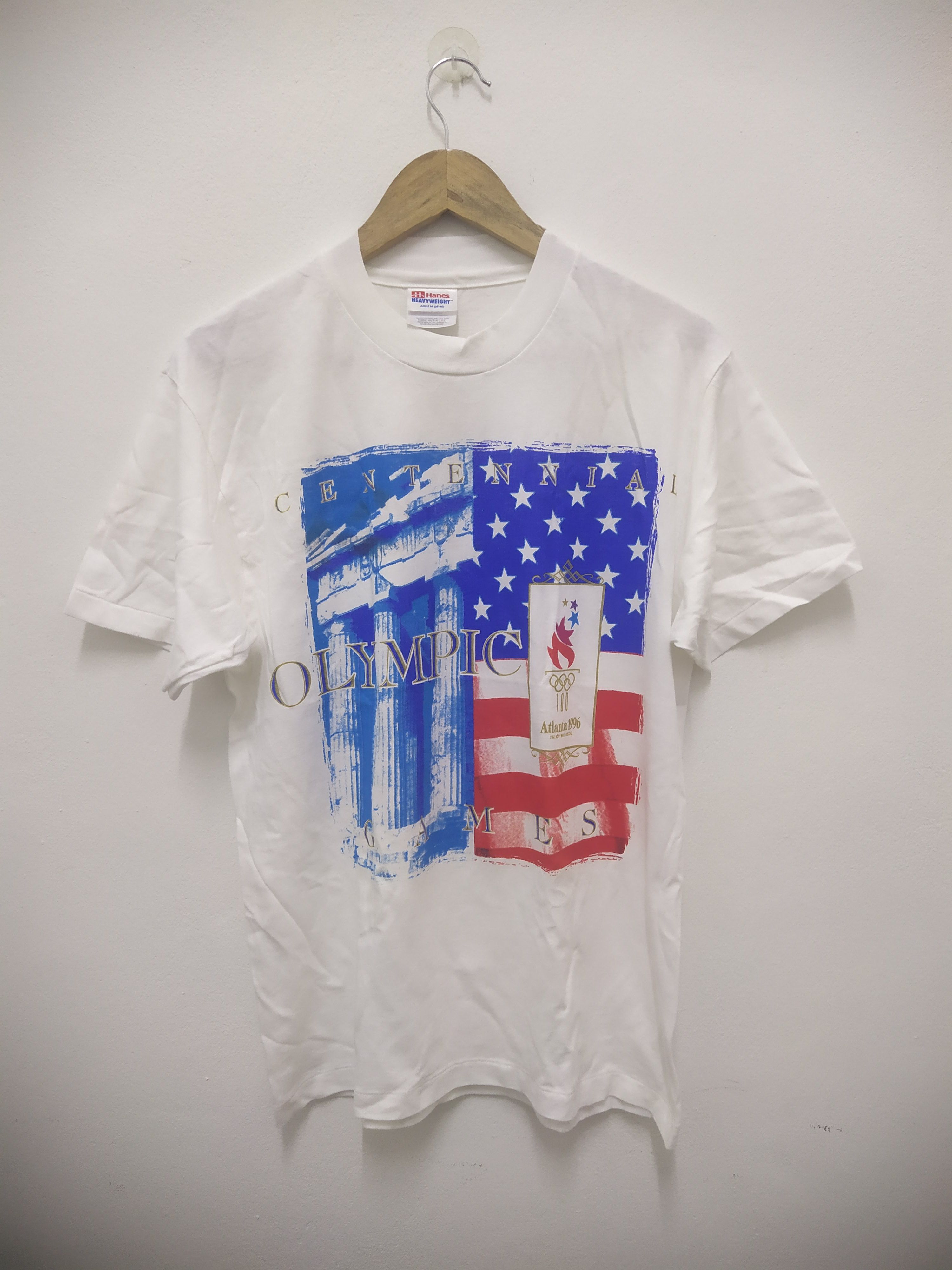 Vintage Centennial Olympic Atlanta 1996 Games vintage Tshirt Size US M / EU 48-50 / 2 - 1 Thumbnail