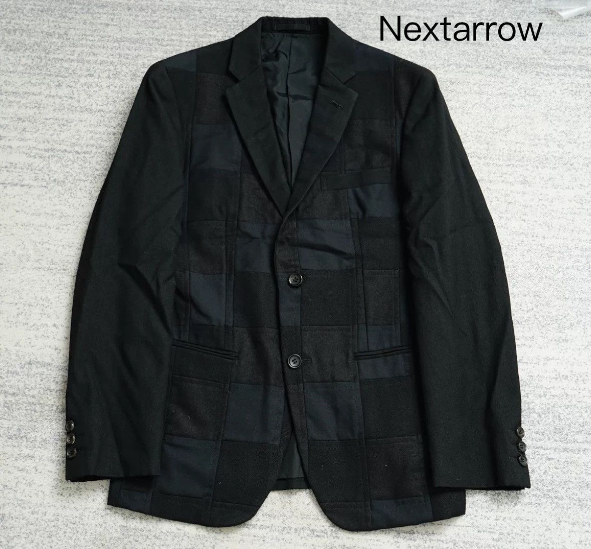 Comme des Garcons Splicing grid suit jacket 2412-Nextarrow Size US S / EU 44-46 / 1 - 1 Thumbnail
