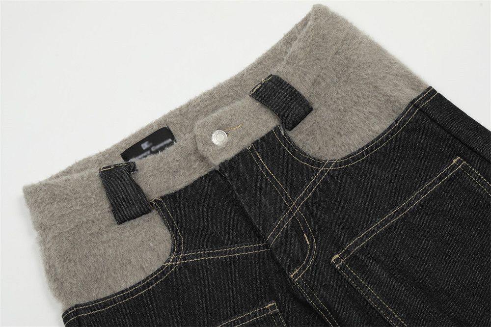 Japanese Brand × Jean Men's street washed straight stitching multi-pocket jeans Size US 32 / EU 48 - 4 Thumbnail