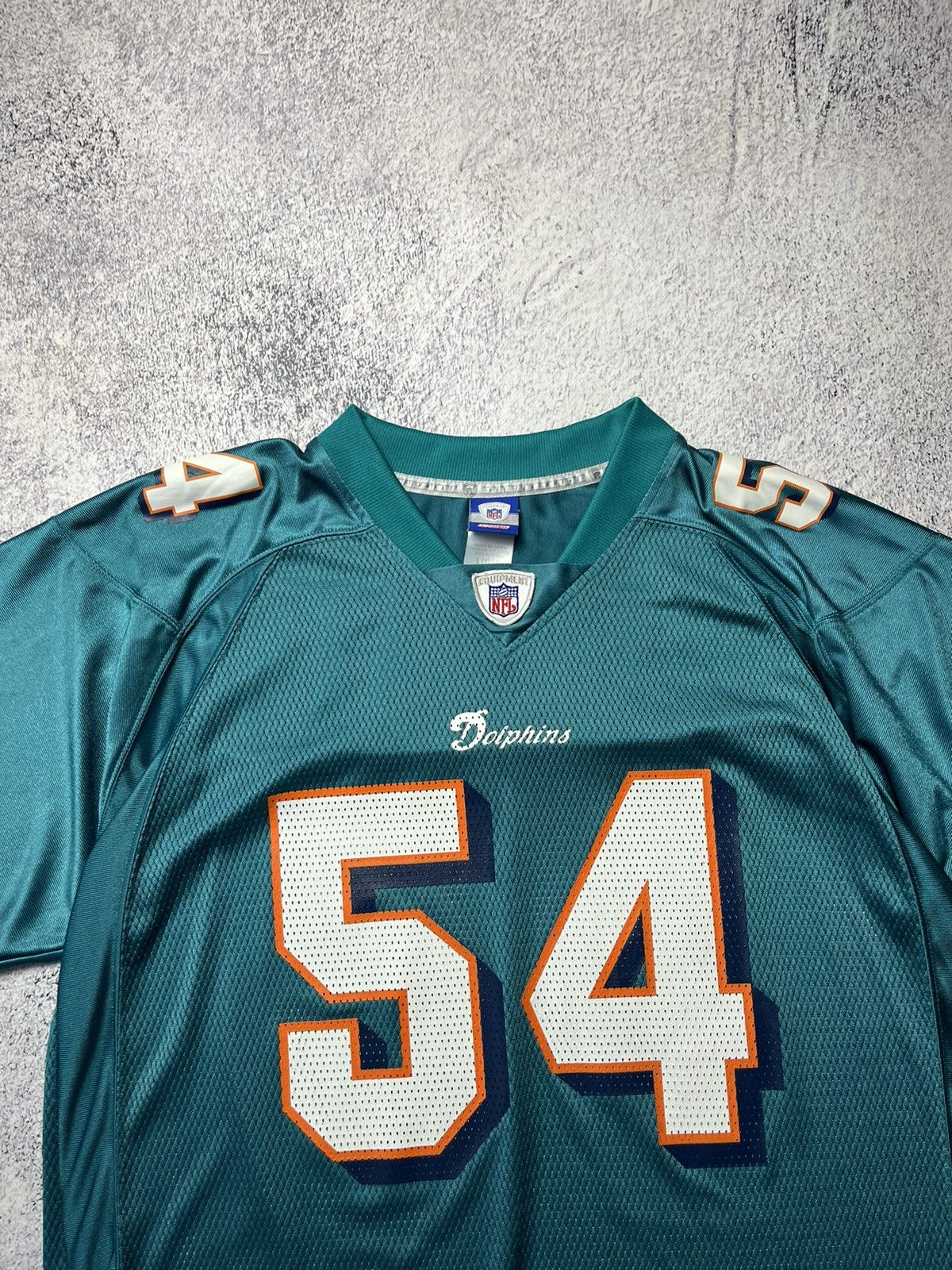 Reebok Vintage Miami Dolphins Jersey #54 Thomas NFL Football Reebok Size US L / EU 52-54 / 3 - 5 Thumbnail