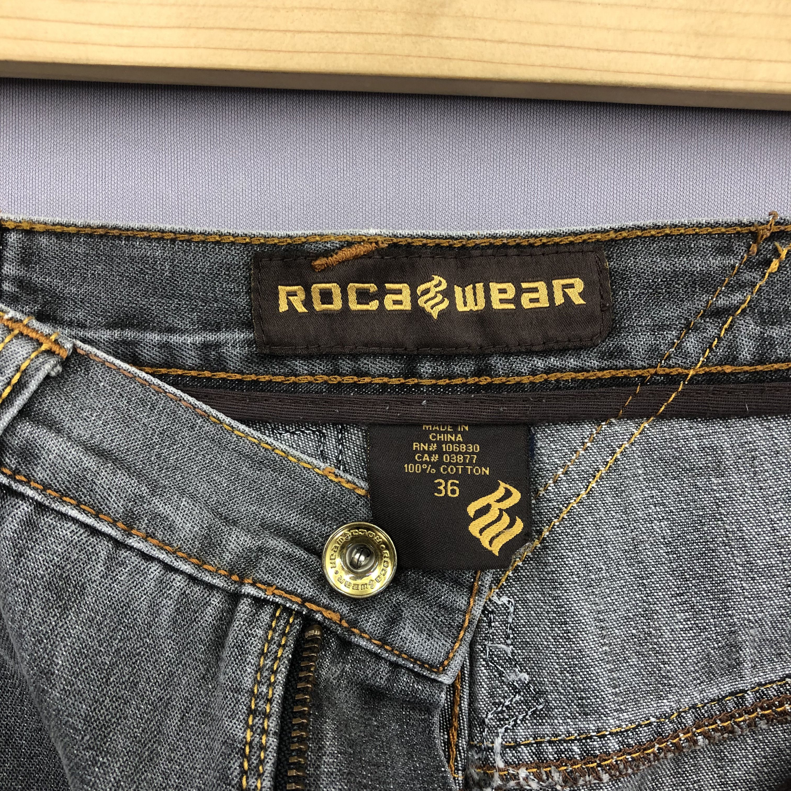 Rocawear Crazy 90s Rocawear Baggy Jeans Faded Skater Jnco Style Denim Size US 34 / EU 50 - 8 Thumbnail