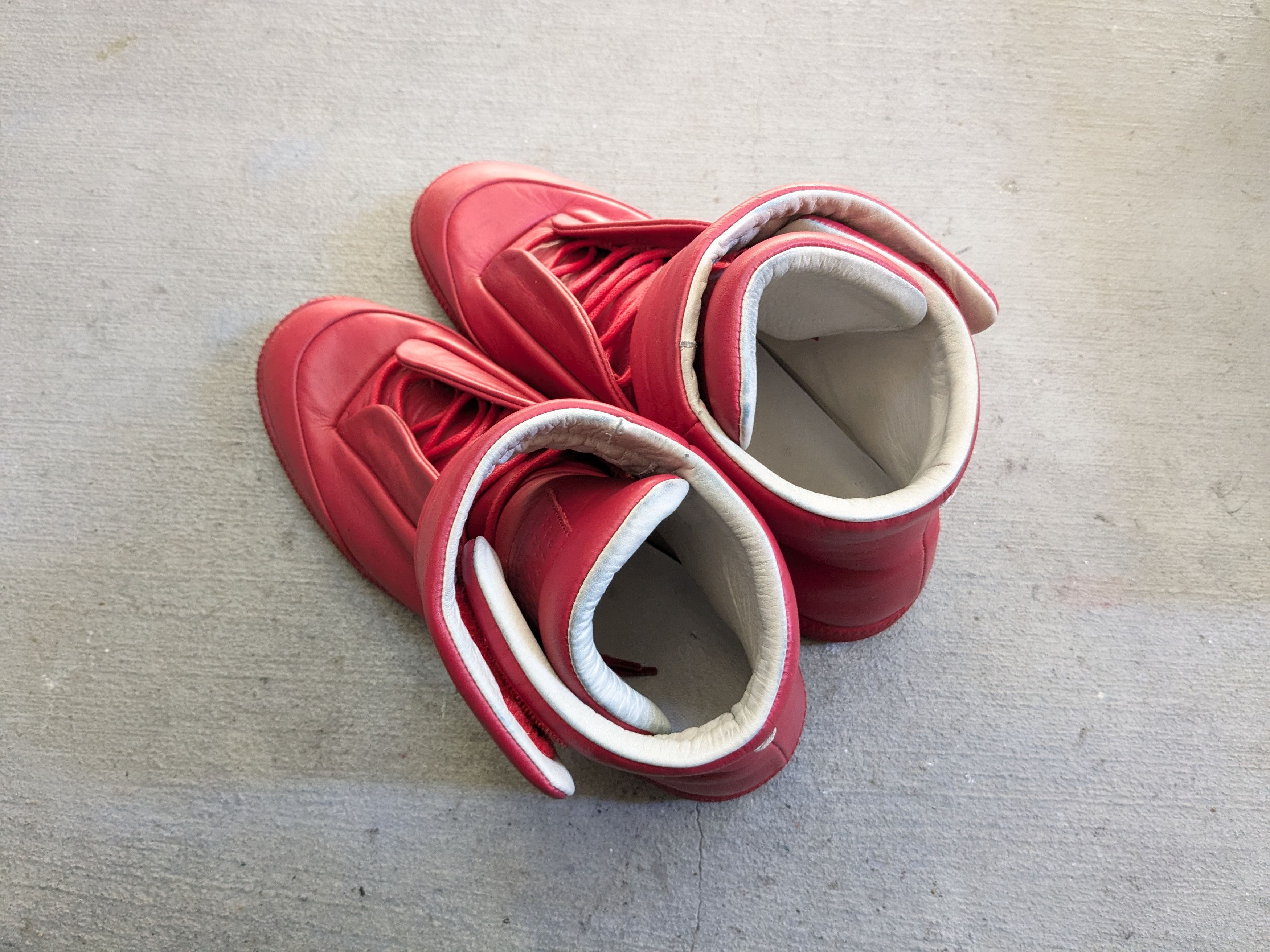 Maison Margiela Maison Margiela Future High Tops Red 9 42 High Leather Size US 9 / EU 42 - 17 Thumbnail