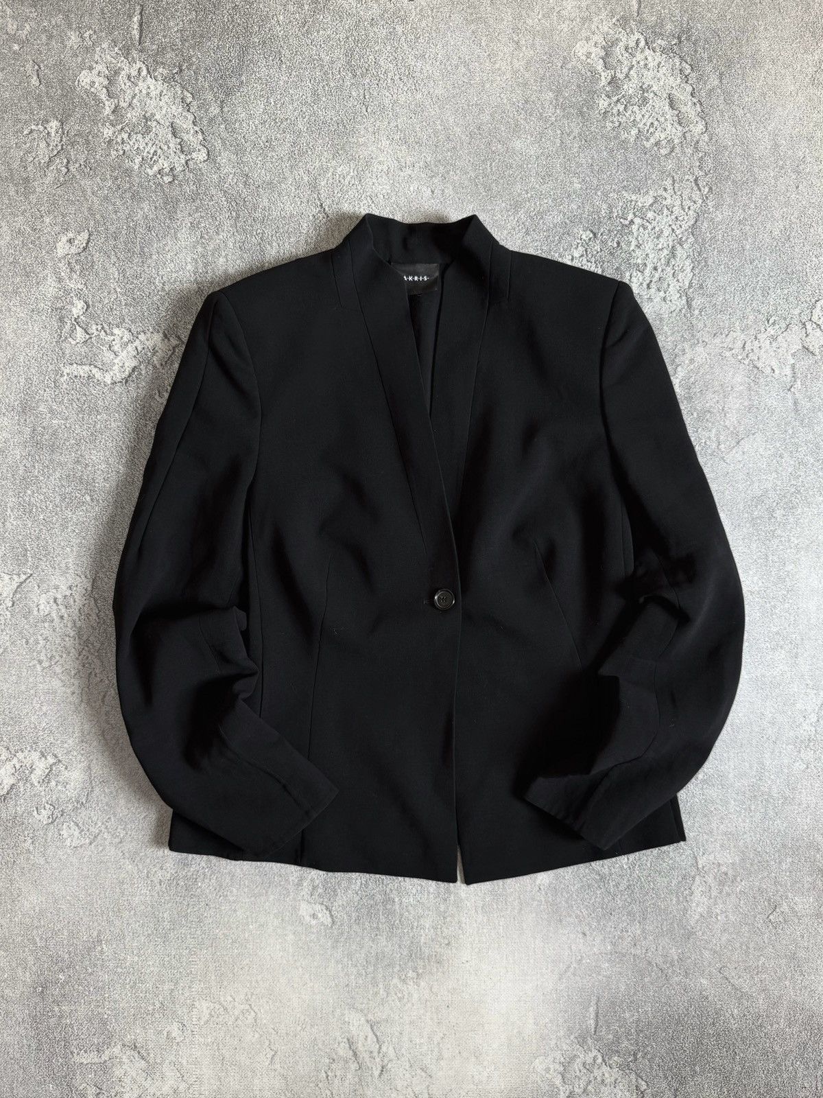 Akris Akris Punto 100% Wool Single Button Blazer Black Size US 12 Size L / US 10 / IT 46 - 1 Thumbnail