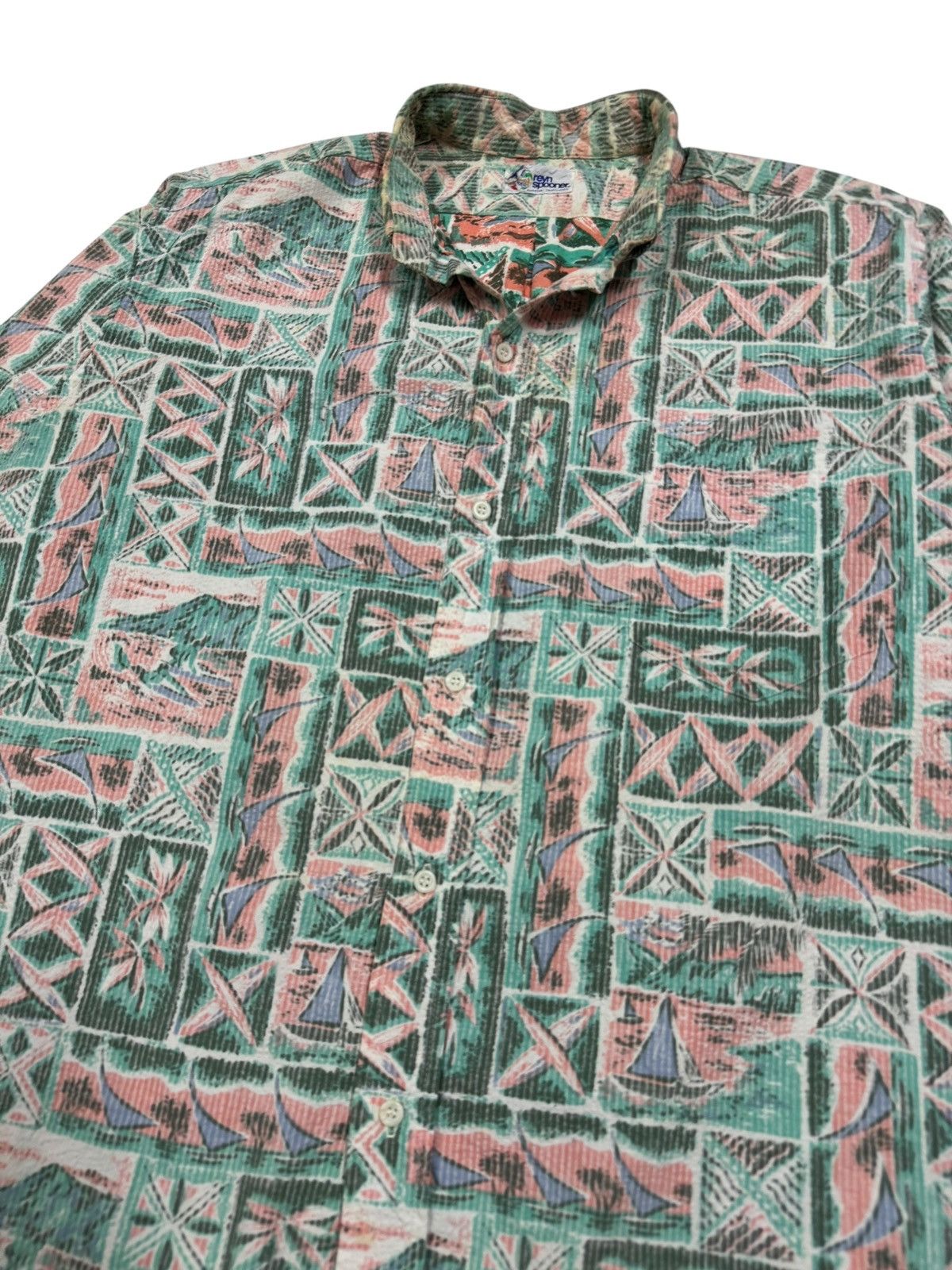 Reyn Spooner × Sun Surf × Vintage Vtg🔥Reyn Spooner Camp Collar Hawaii Shirt Size US L / EU 52-54 / 3 - 7 Thumbnail