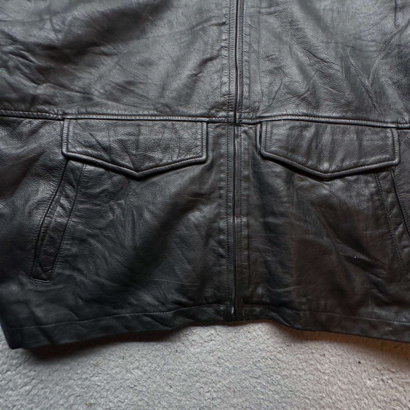 Wilsons Leather Wilsons Leather Jacket Coat Men XL Pockets Black Quilt Lined Size US XL / EU 56 / 4 - 10 Thumbnail