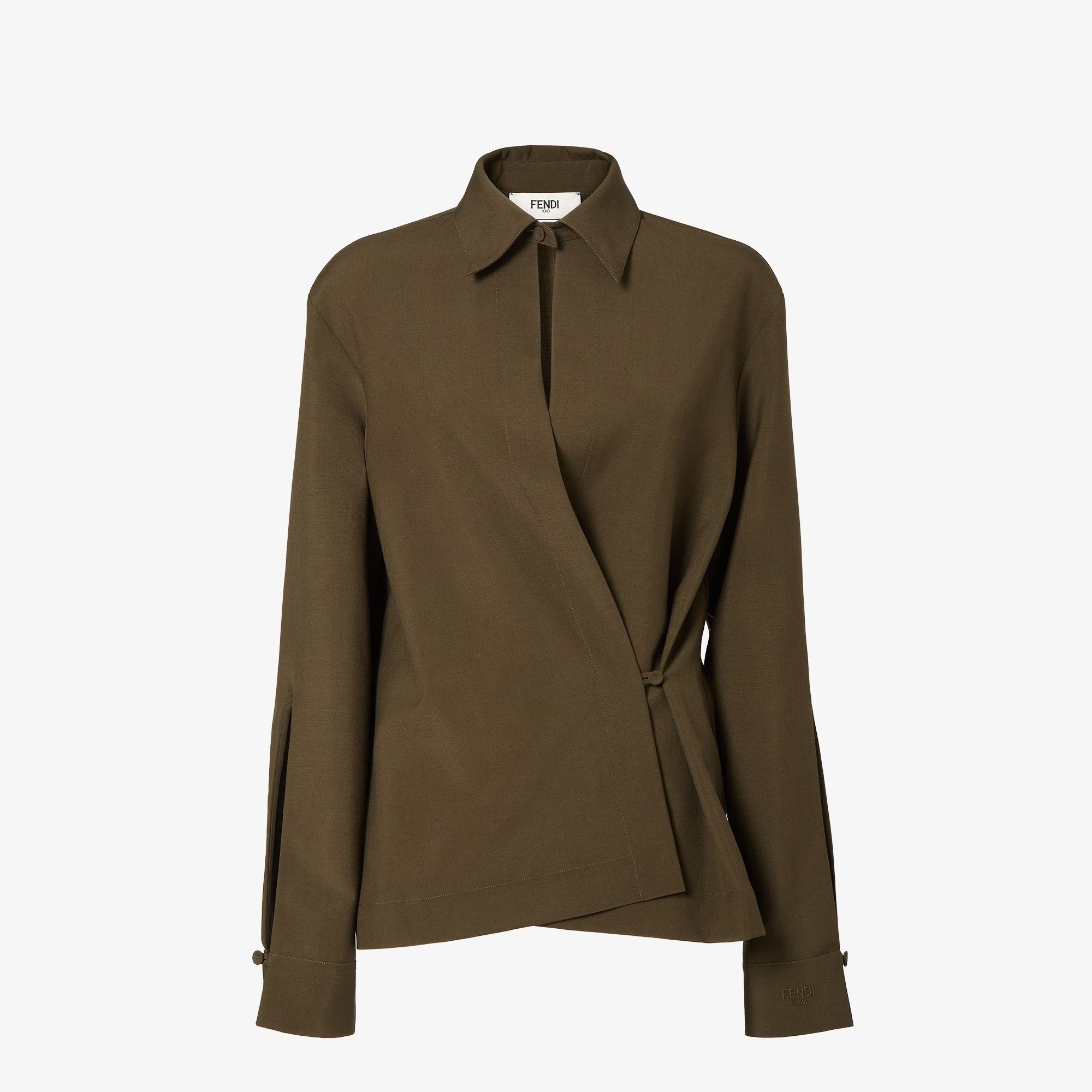 Fendi Fendi Shirt In Wool And Mohair tag size 42 Women - USA Duties Paid Size M / US 6-8 / IT 42-44 - 1 Thumbnail