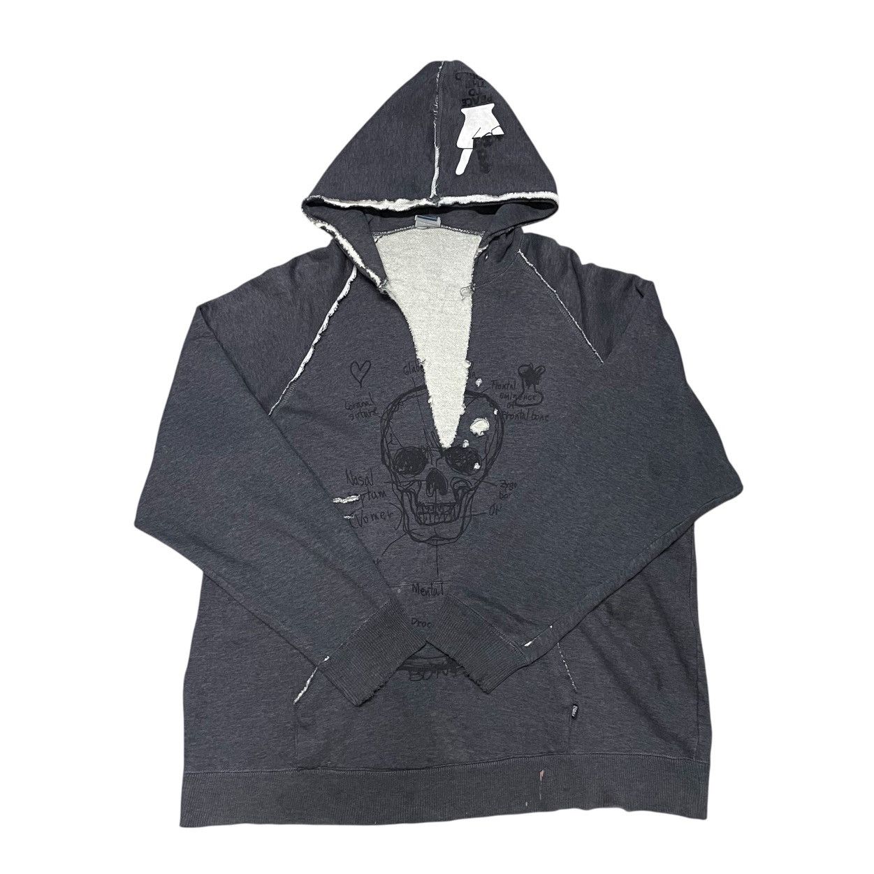 PPFM Vintage PPFM Distressed Hoodie Size US L / EU 52-54 / 3 - 2 Thumbnail