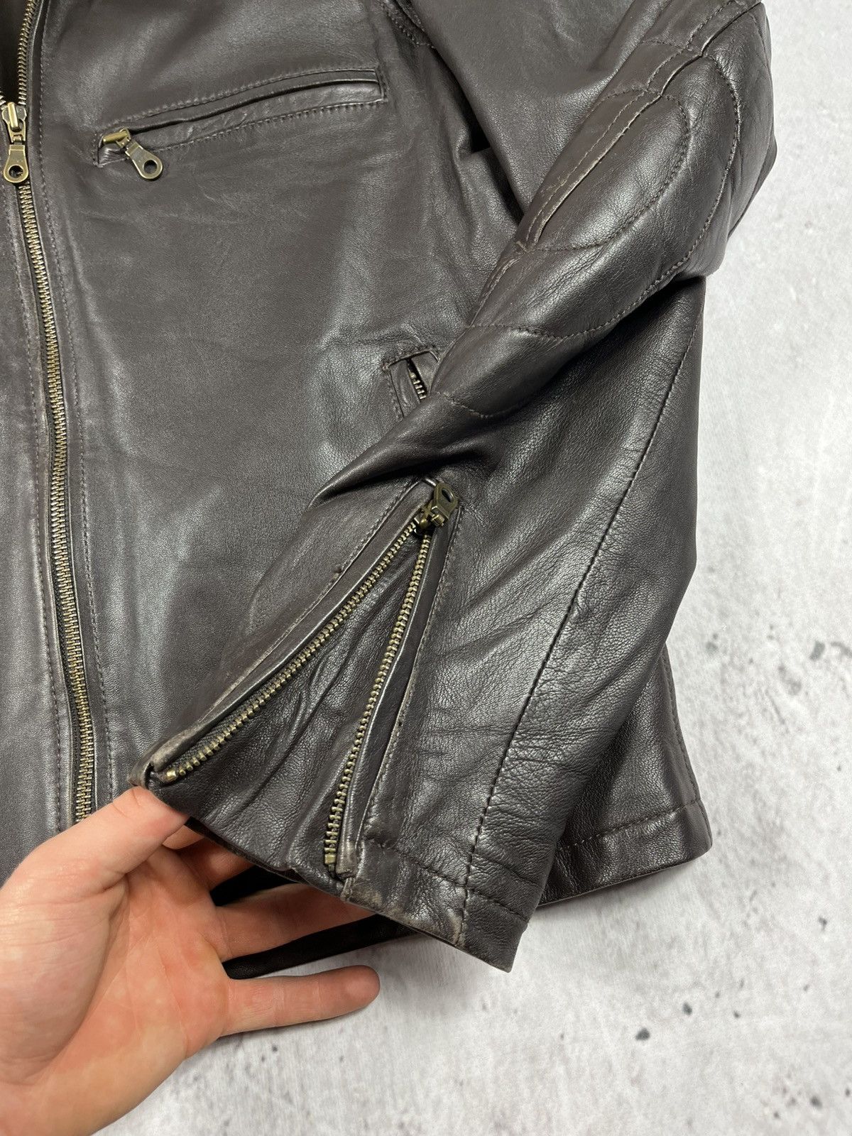 Marlboro Classics × Vintage Marlboro clasics leather jacket lamb skin Brown Size US M / EU 48-50 / 2 - 9 Thumbnail