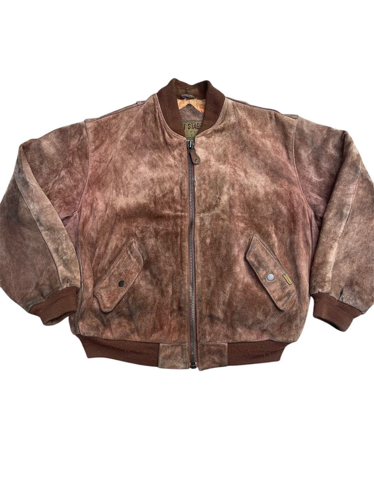 Vintage Vintage Next Stage Suede Leather Jacket Size US L / EU 52-54 / 3 - 4 Thumbnail
