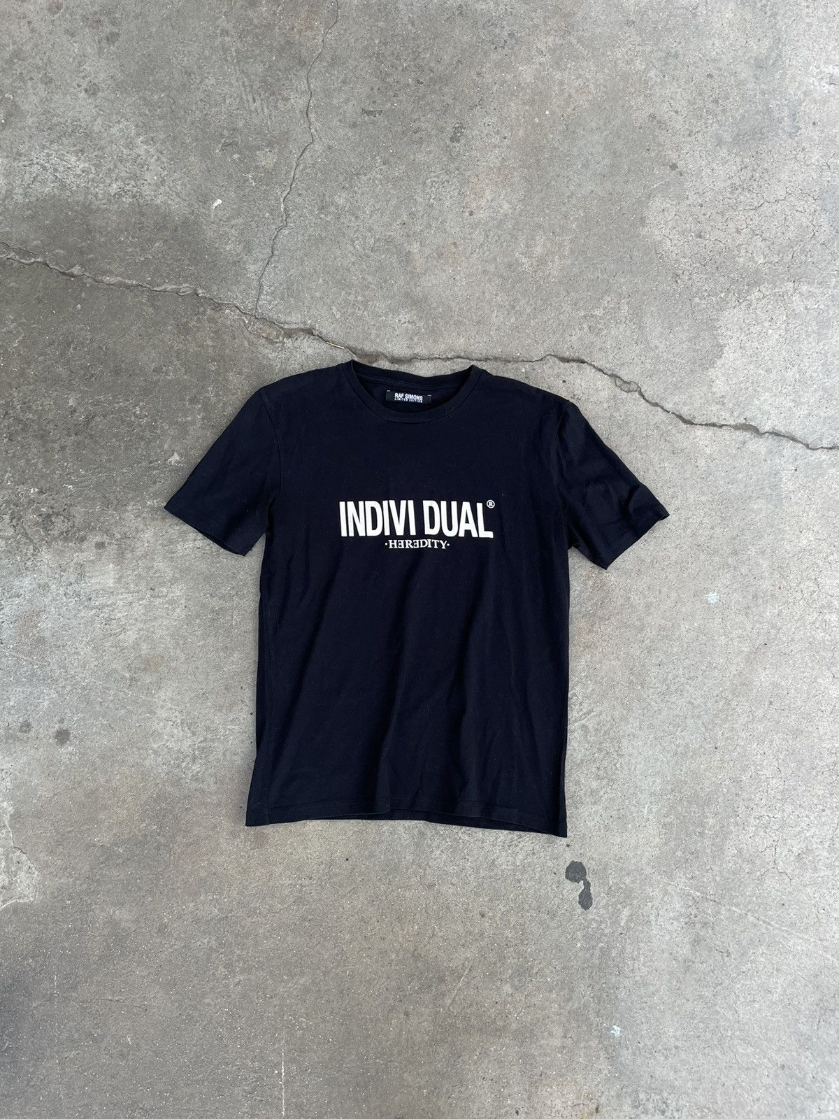 image of Raf Simons Limited Edition Heredity Tee in Black, Men's (Size Medium)