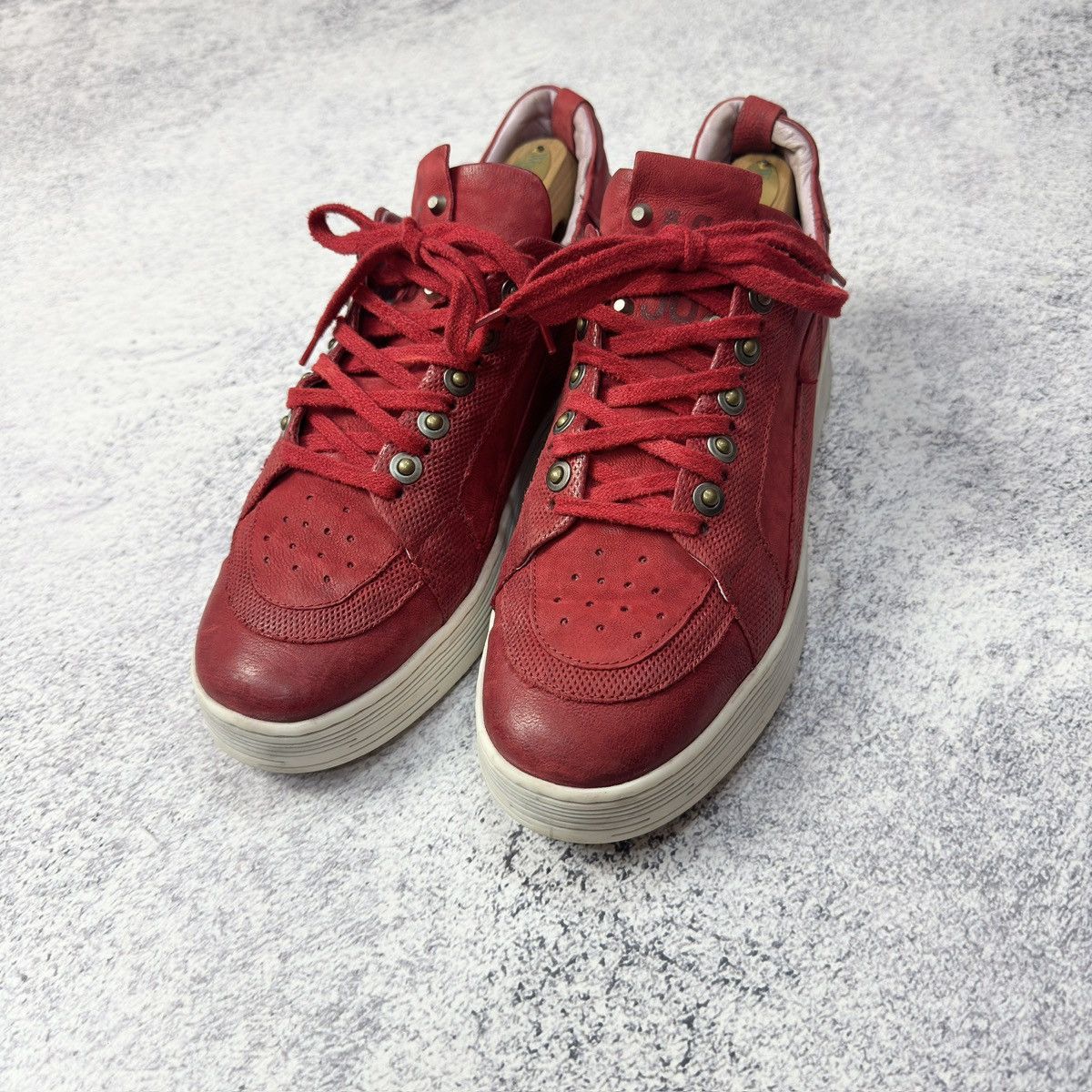 A.S.98 A.S.98 Mens Leather Sneakers US9 UK8 EU42 27cm Size US 9 / EU 42 - 2 Thumbnail