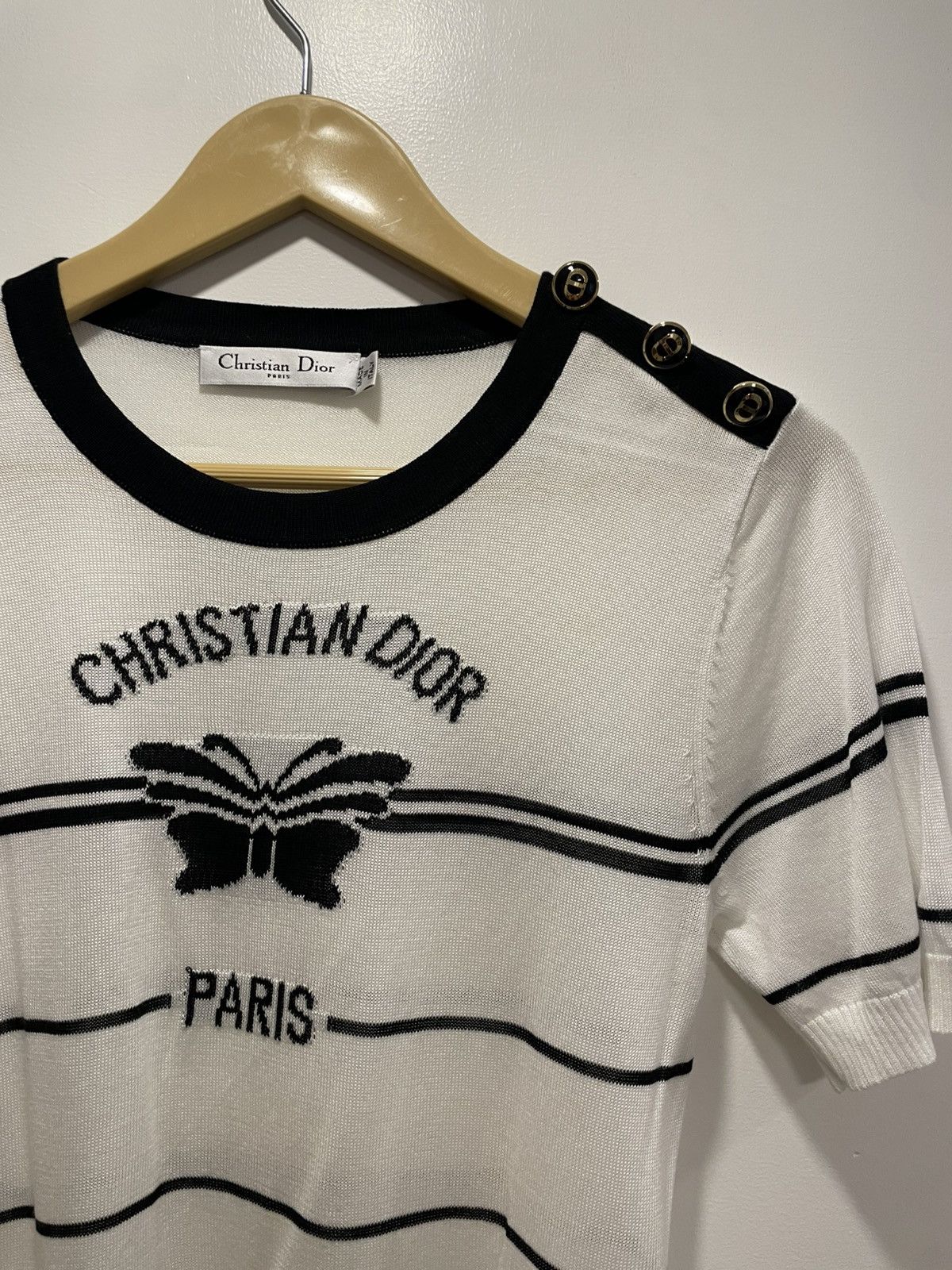 Dior Christian Dior Cashmere S/S Sweater Knitwear Size M / US 6-8 / IT 42-44 - 7 Thumbnail