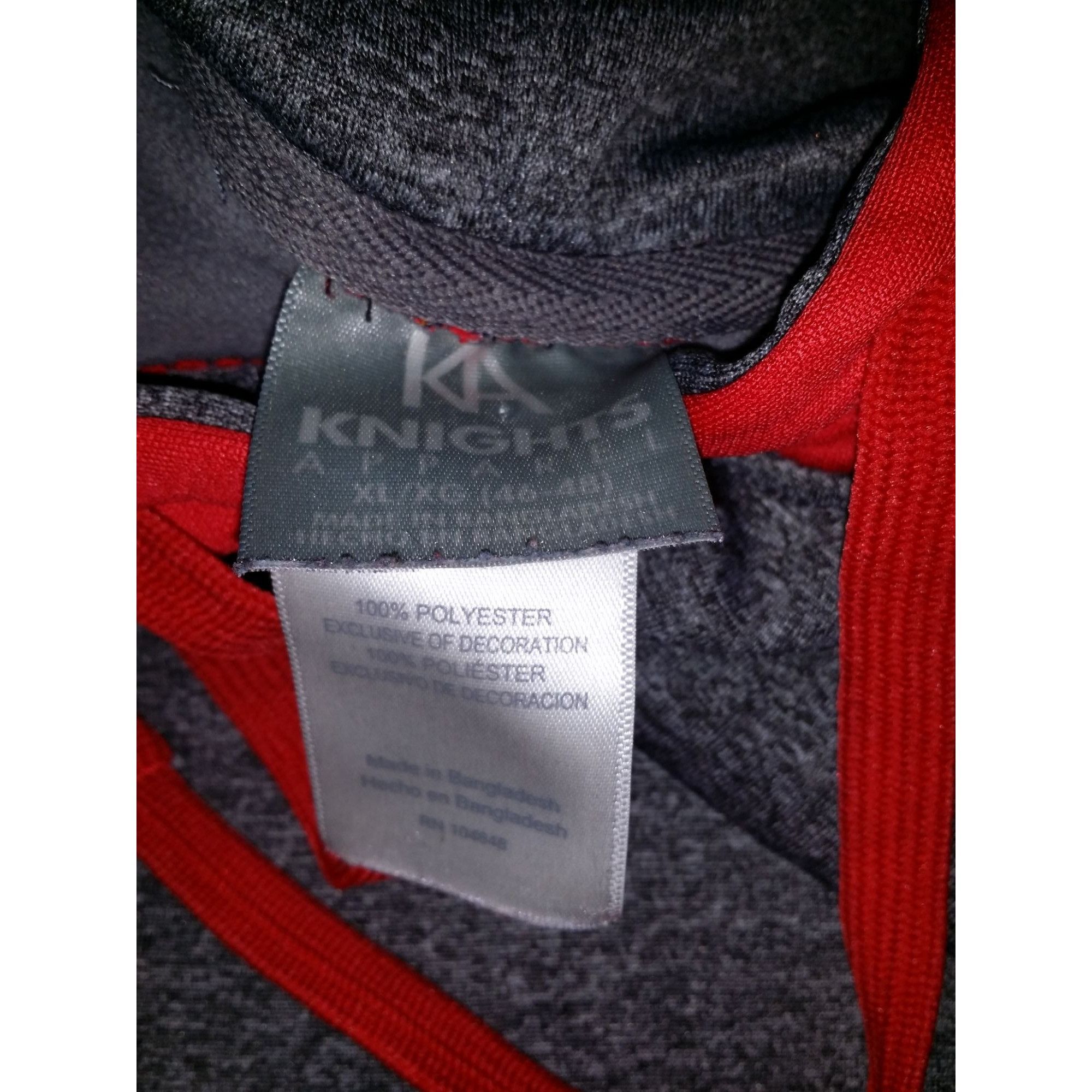 NCAA Ole Miss Rebels Hoodie Men Sz XL Gray Red Pullover Embroider Size US XL / EU 56 / 4 - 6 Thumbnail