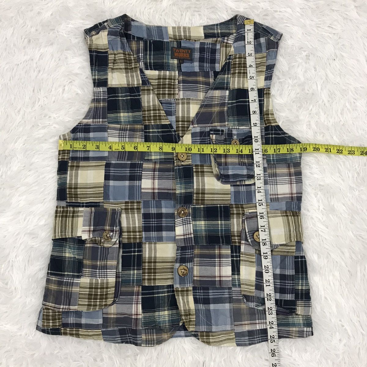 Japanese Brand Twenty works patchwork vest Size US M / EU 48-50 / 2 - 6 Thumbnail
