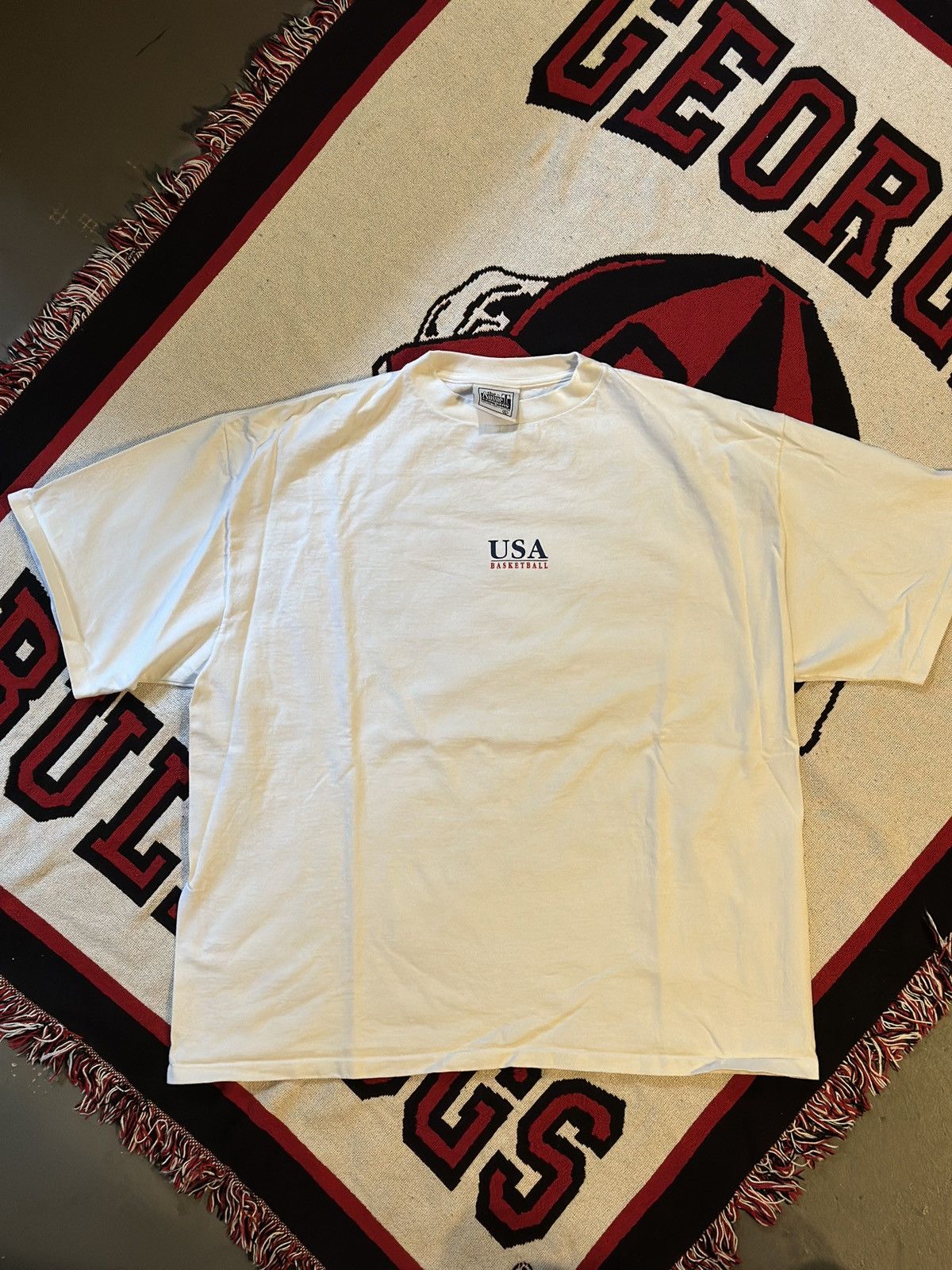 USA Olympics VTG USA Basketball Tee Size US XL / EU 56 / 4 - 1 Thumbnail