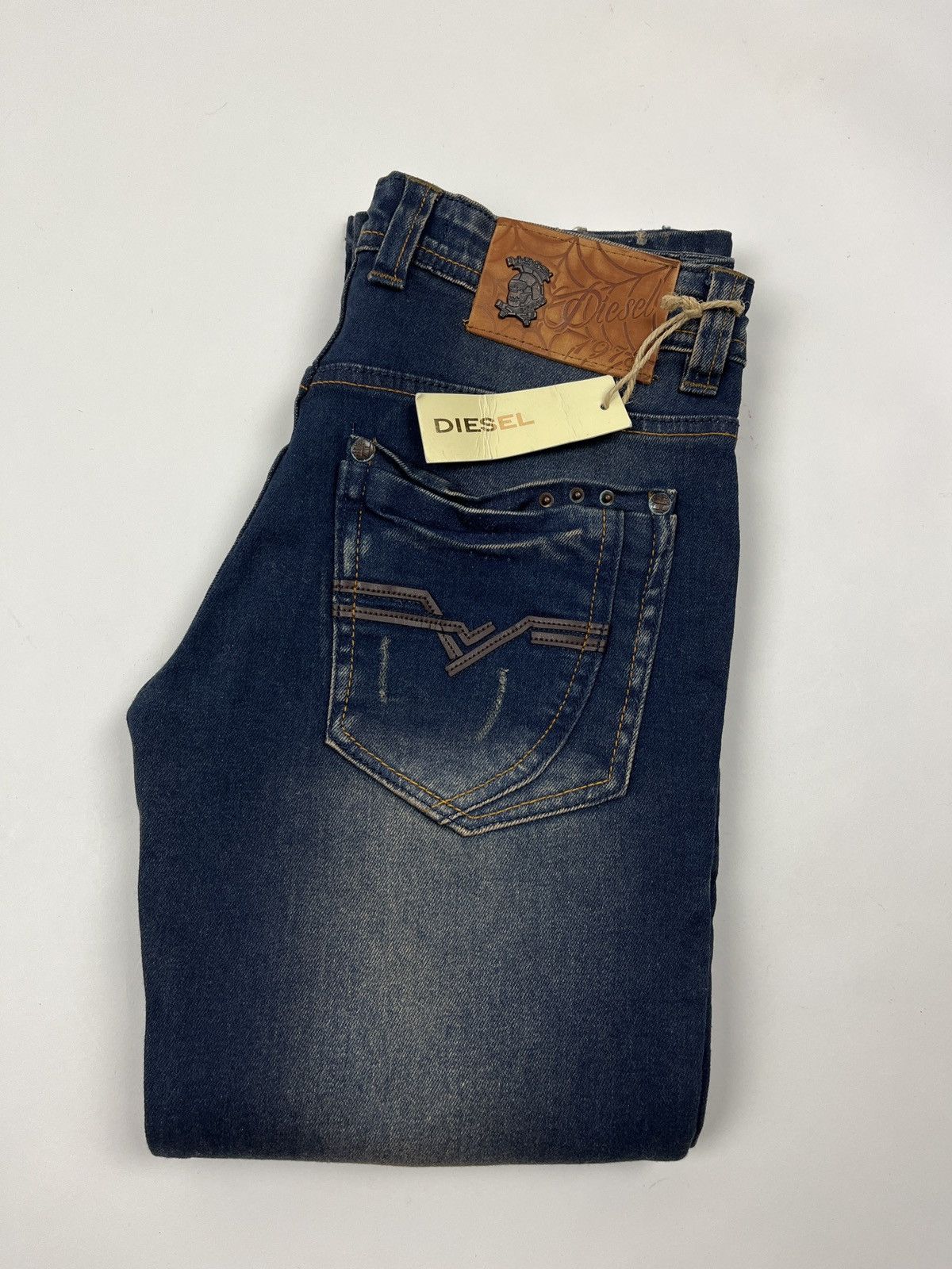 Diesel × Vintage Vintage🔥Diesel Distressed Faded Denim Jeans Size 30" / US 8 / IT 44 - 1 Thumbnail