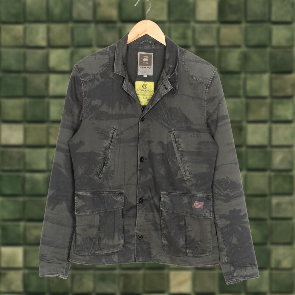 G-Star G-STAR RAW CARGO NORRIS PALM BLAZER Jacket Men M Khaki C Size 40R - 1 Thumbnail