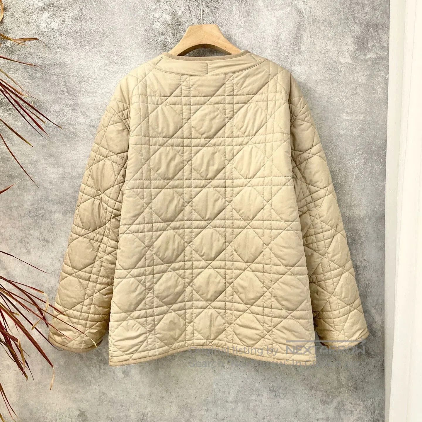 DIOR Solid Bee Padded Coat L.
