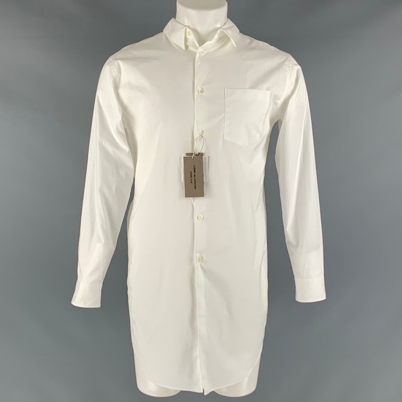 Comme des Garcons Homme Plus PLUS Size S White Gold Embellishment Long Sleeve Shirt Size US S / EU 44-46 / 1 - 1 Thumbnail