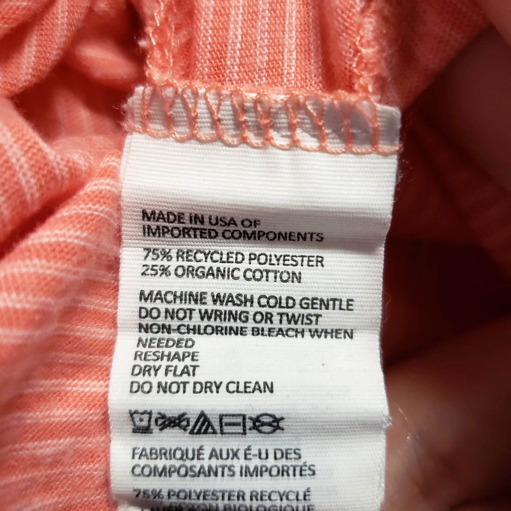 Prana prAna Esme Tunic Top Shirt Womens Small Peach Stripe Long Sleeve Size S / US 4 / IT 40 - 6 Thumbnail
