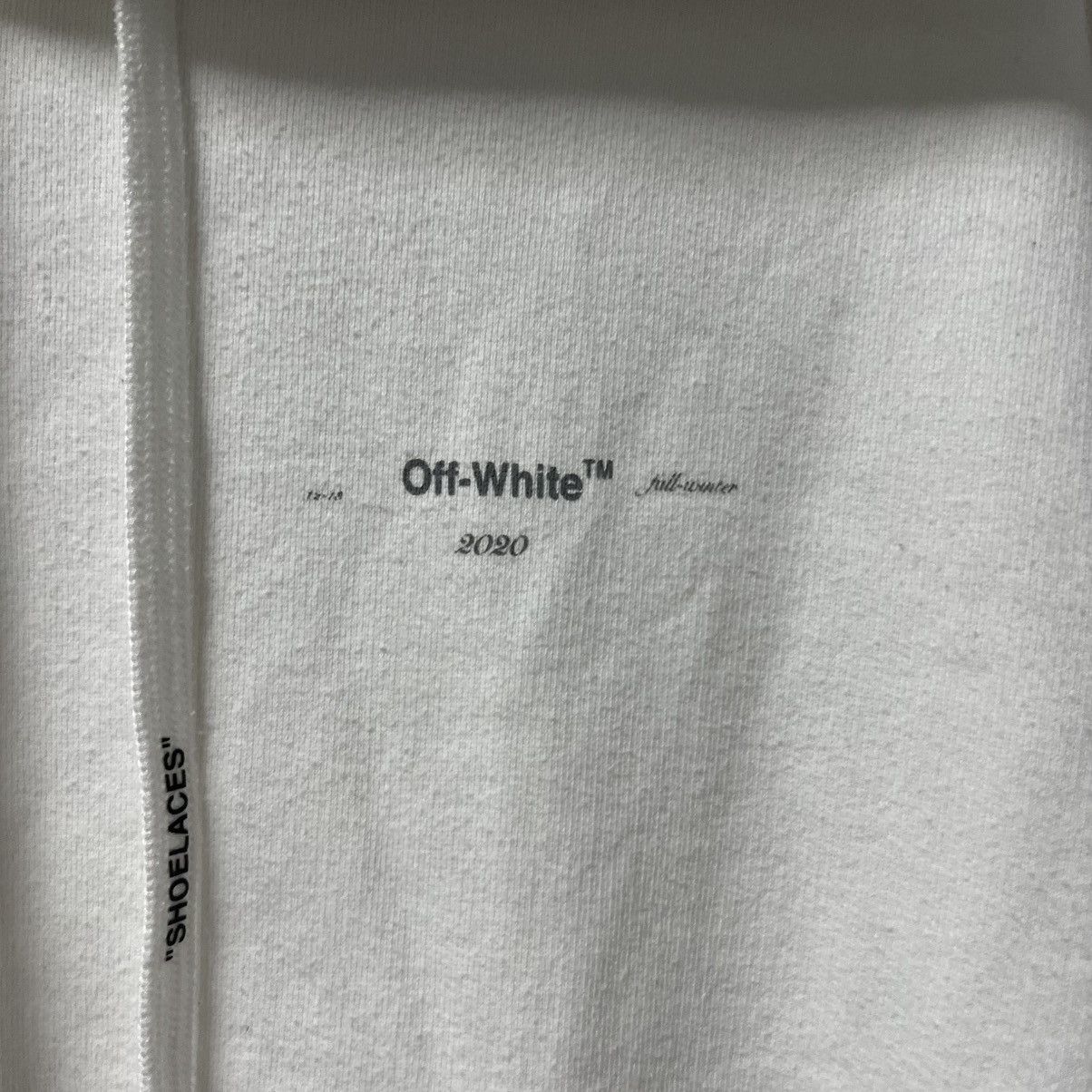 Off-White Off-White Luxury Hoodie Big Logo Rare White Size US L / EU 52-54 / 3 - 6 Thumbnail