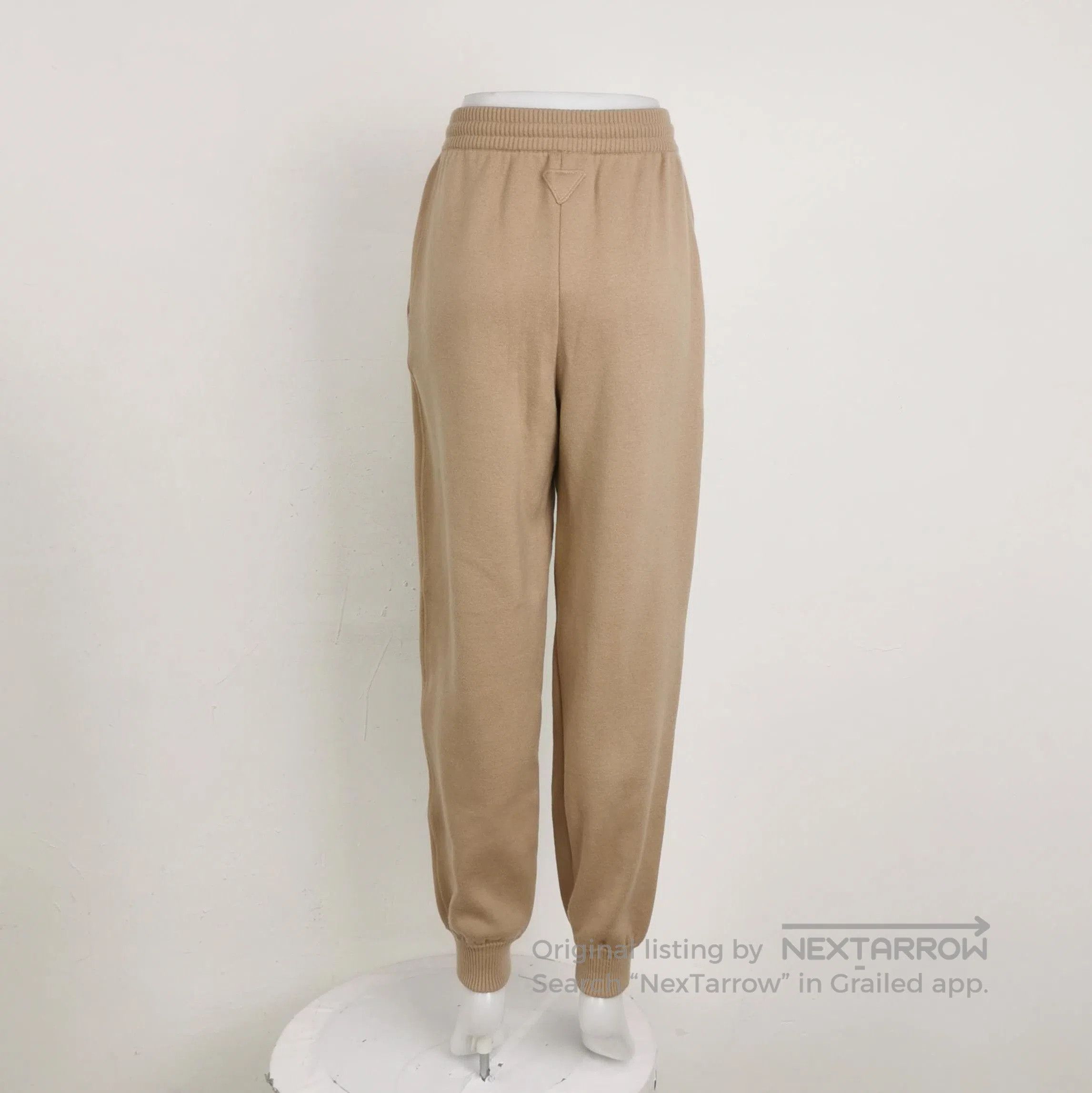 Prada Prada Cashmere Wool Blend Long Pants in Beige . Size 23" - 2 Thumbnail