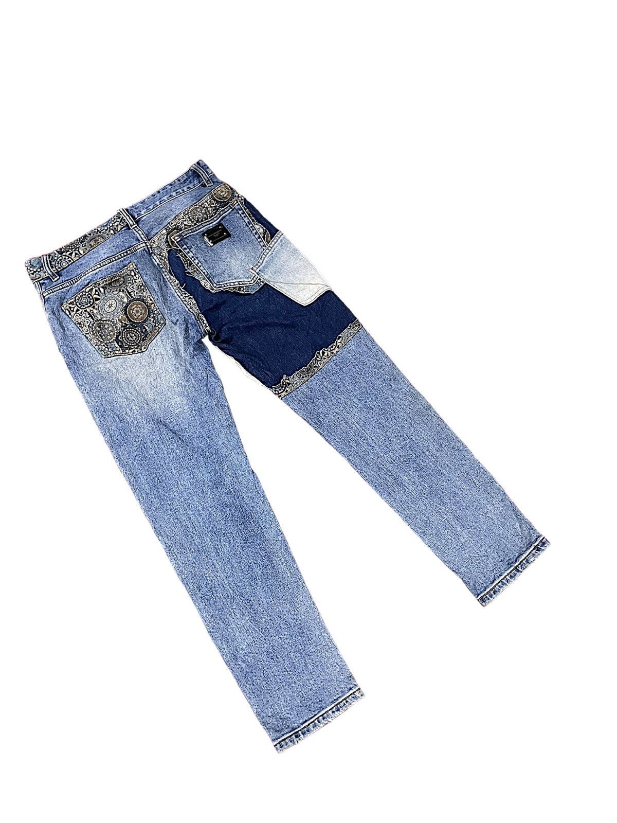 Dolce & Gabbana Designer Nice Design Japan Shasiko Boro Jeans Size US 32 / EU 48 - 9 Thumbnail