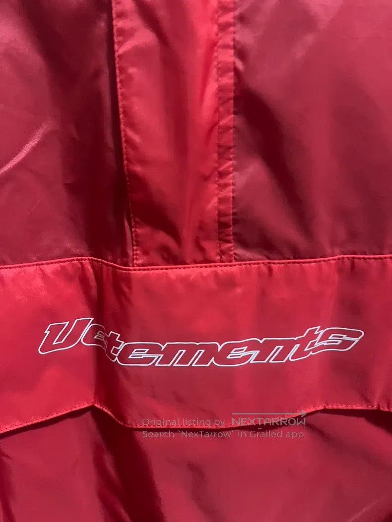 Vetements Vetements Red windbreaker jacket Size US XS / EU 42 / 0 - 2 Thumbnail