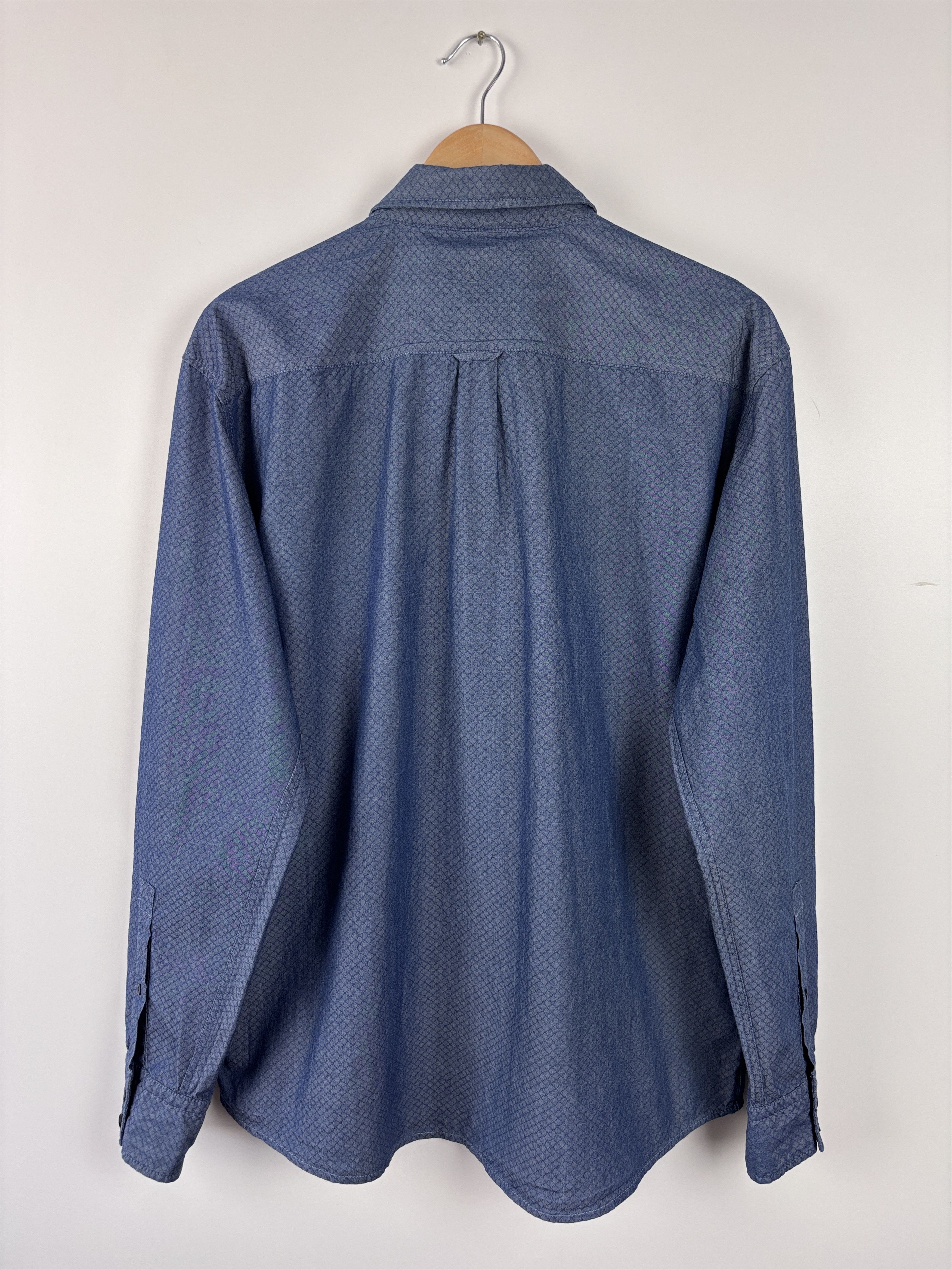 Hugo Boss Hugo Boss Structured Long Sleeve Shirt Slim Fit XXL Size US XXL / EU 58 / 5 - 6 Thumbnail